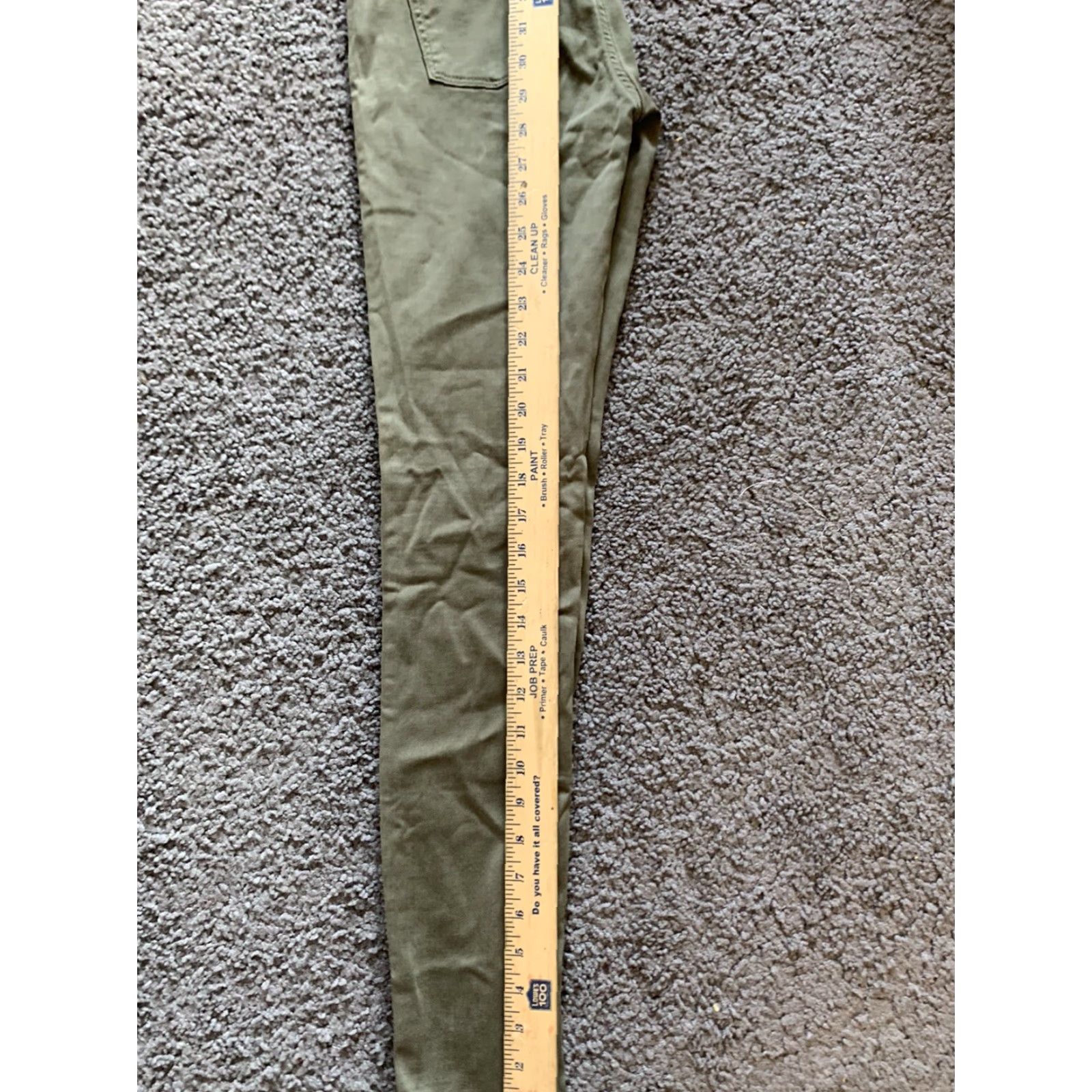 Pacsun VINTAGE PacSun Super High Rise Jegging Jeans Womens Size 23 Green Olive Design Logo 90s Womens Jeans Size 40" / US 18 - 6 Thumbnail
