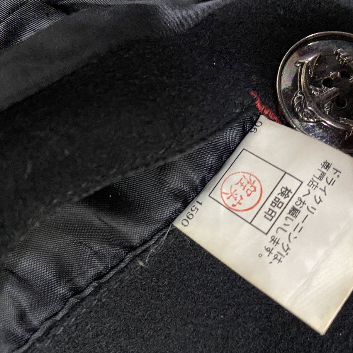 If Six Was Nine 🇯🇵 VINTAGE PPFM DOUBLE BREASTED PUNK GOTHIC WOOL JACKET Size US M / EU 48-50 / 2 - 17 Thumbnail
