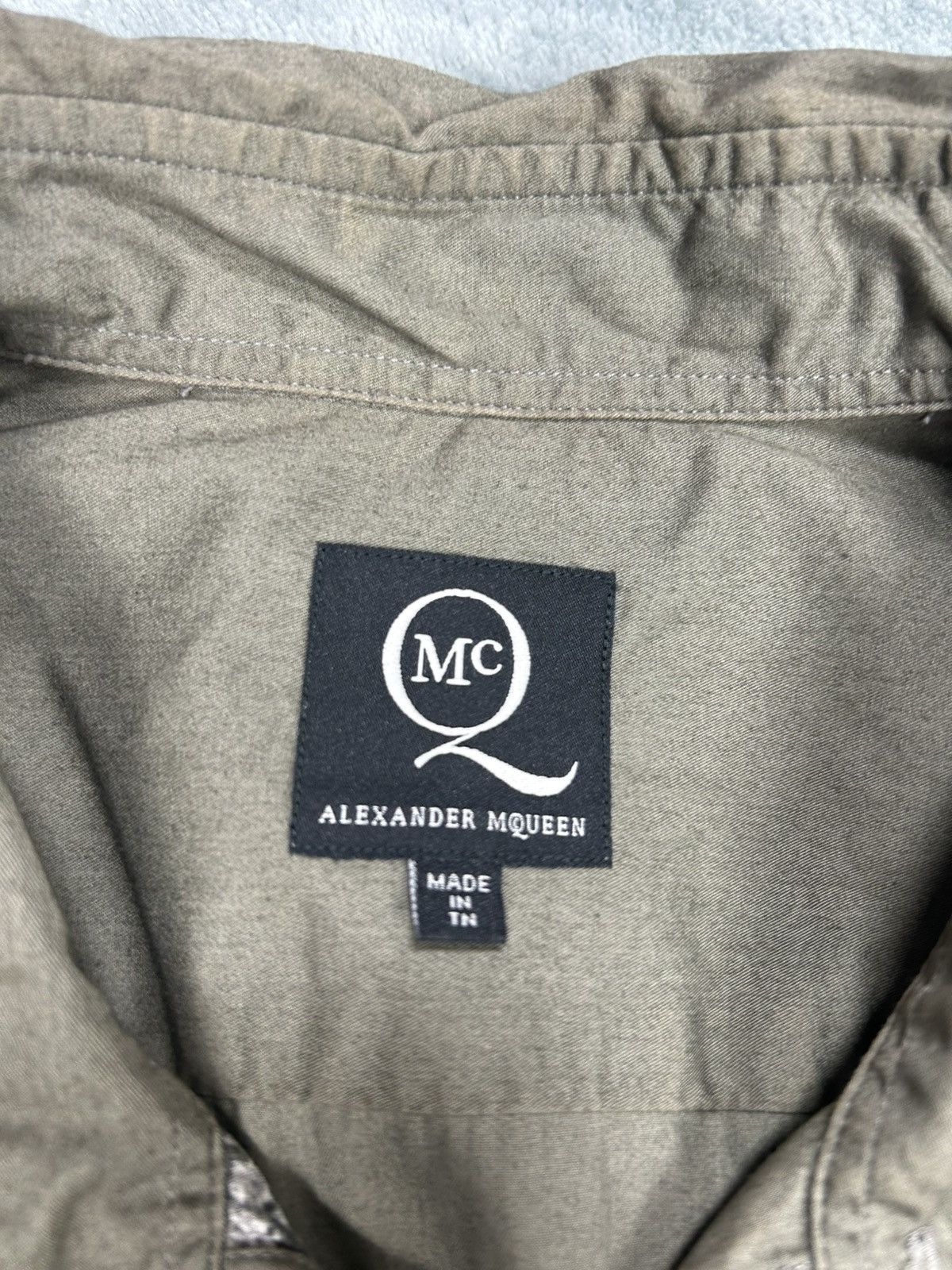 Alexander McQueen Alexander Mcqueen Patchwork Button Shirt Size US L / EU 52-54 / 3 - 9 Thumbnail