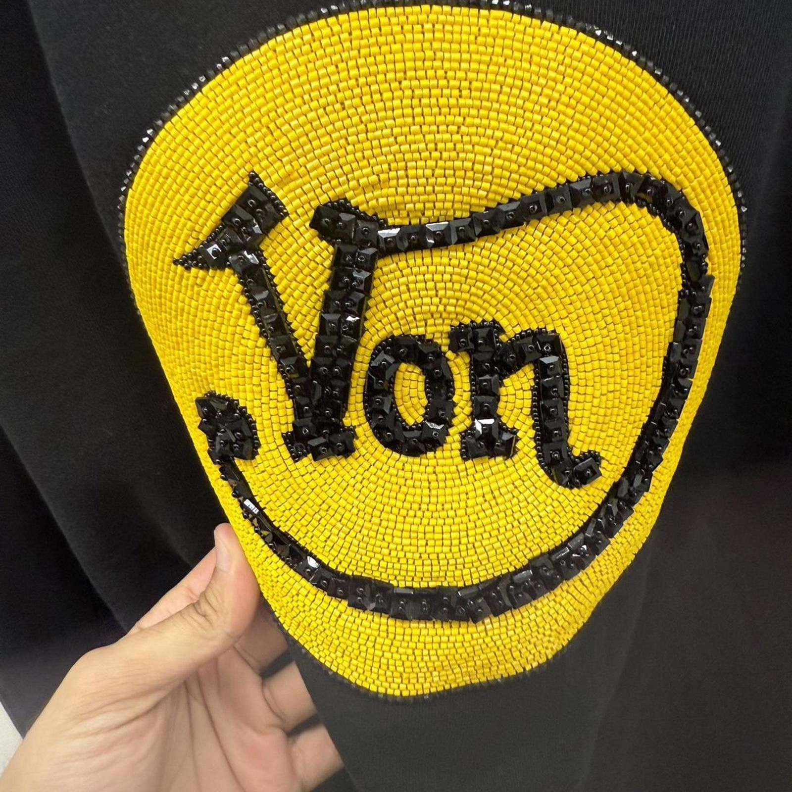 Von Dutch Von Dutch Paris Black Crewneck Beaded Logo Size Small Size US XL / EU 56 / 4 - 3 Thumbnail