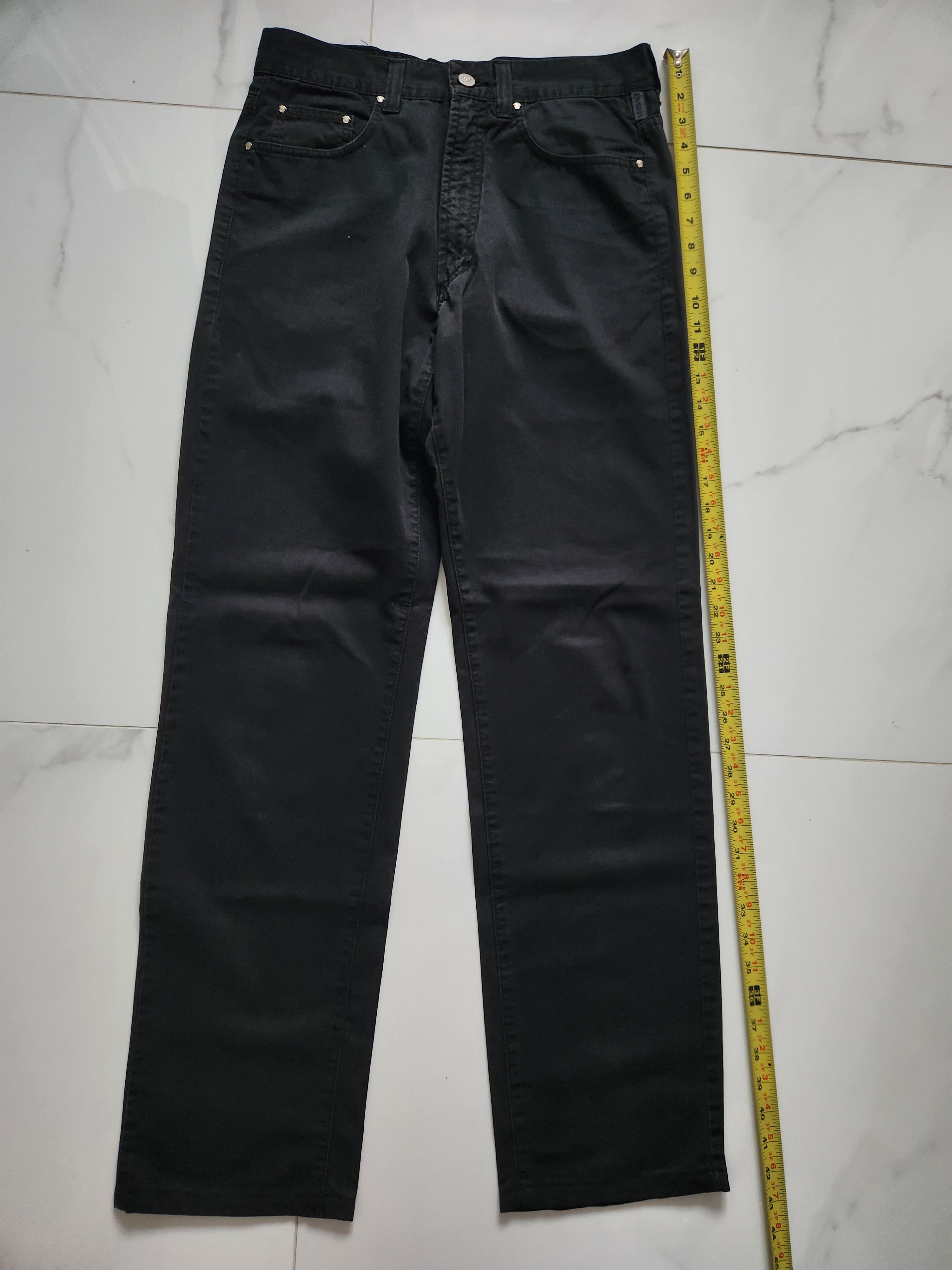 Versace Jeans Couture Versace Black Straight Jeans Size US 30 / EU 46 - 9 Thumbnail