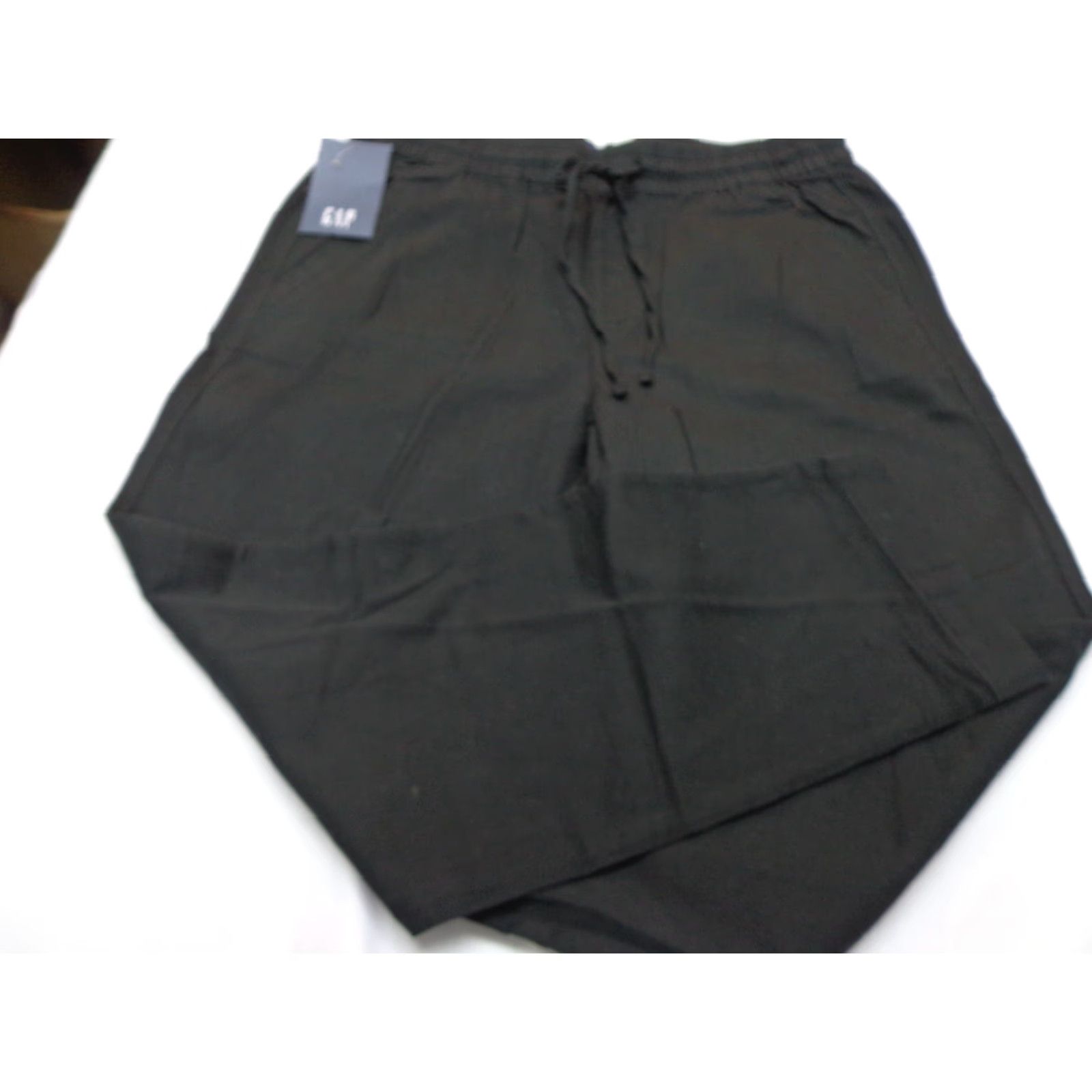 Gap GAP Women's Pants Pull On Ankle Length Elastic Drawstring Waist Black M Modern Casual Pants Size 32" / US 10 / IT 46 - 4 Thumbnail
