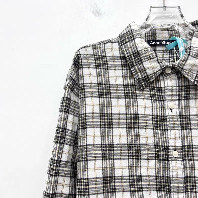 Acne Studios Acne Studios Color block check cotton collar single-breast Size US L / EU 52-54 / 3 - 3 Thumbnail