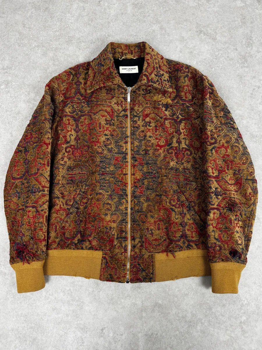 Saint Laurent Paris SS2017 Saint Laurent Persan Embellished Bomber Jacket Size S / US 4 / IT 40 - 1 Thumbnail