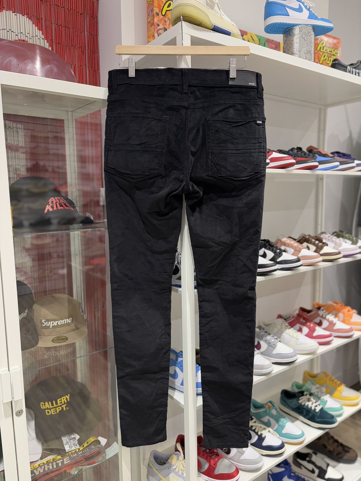 Amiri Suede Pants Black Size: 34