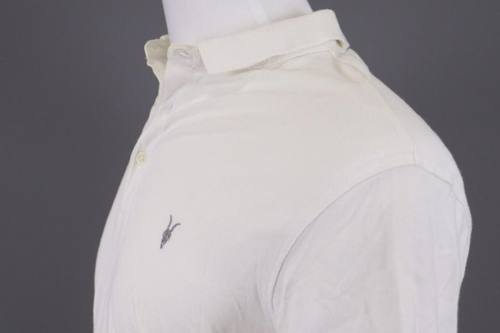Allsaints AllSaints White Short Sleeve Summer Polo Shirt Size M Size US M / EU 48-50 / 2 - 4 Thumbnail