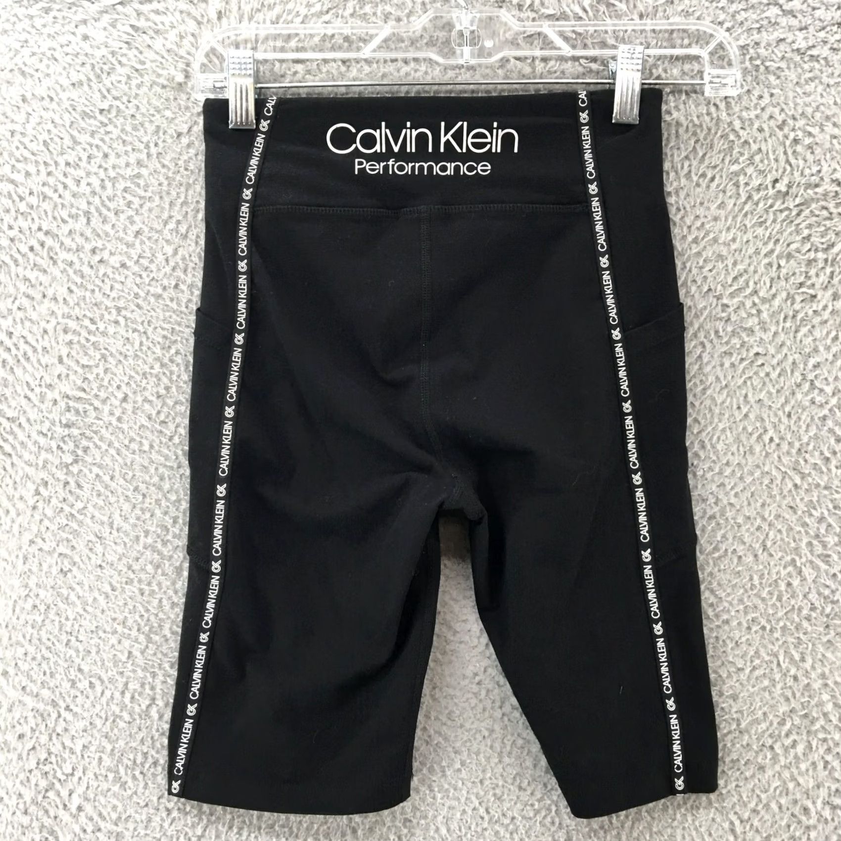 Calvin Klein Calvin Klein Stretch Athletic Cycling Biker Shorts Womens XS Black Size 26" / US 2 / IT 38 - 7 Thumbnail