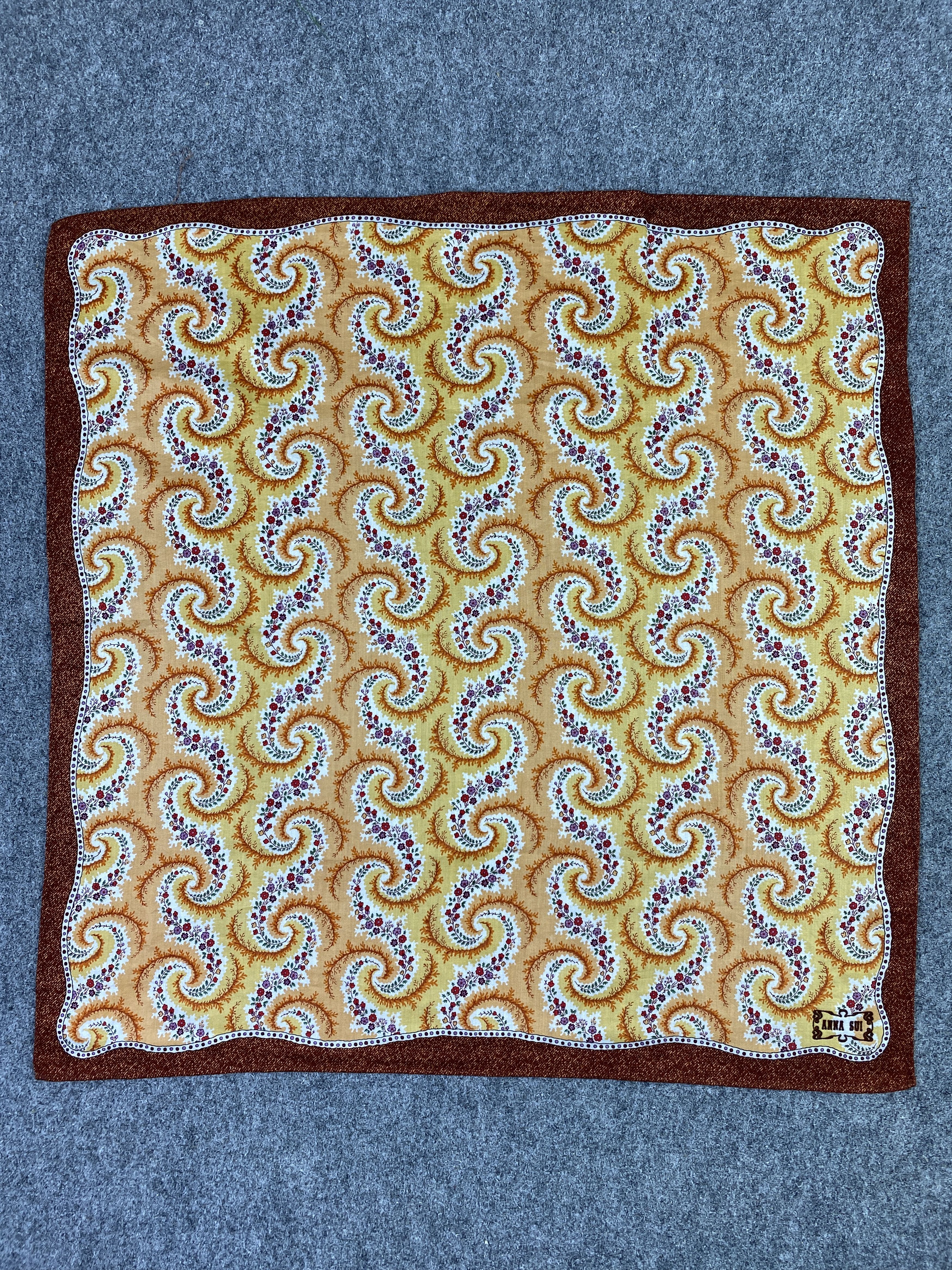 Vintage Vintage Anna Sui Handkerchief / Neckerchief KT0186 Size ONE SIZE - 4 Thumbnail