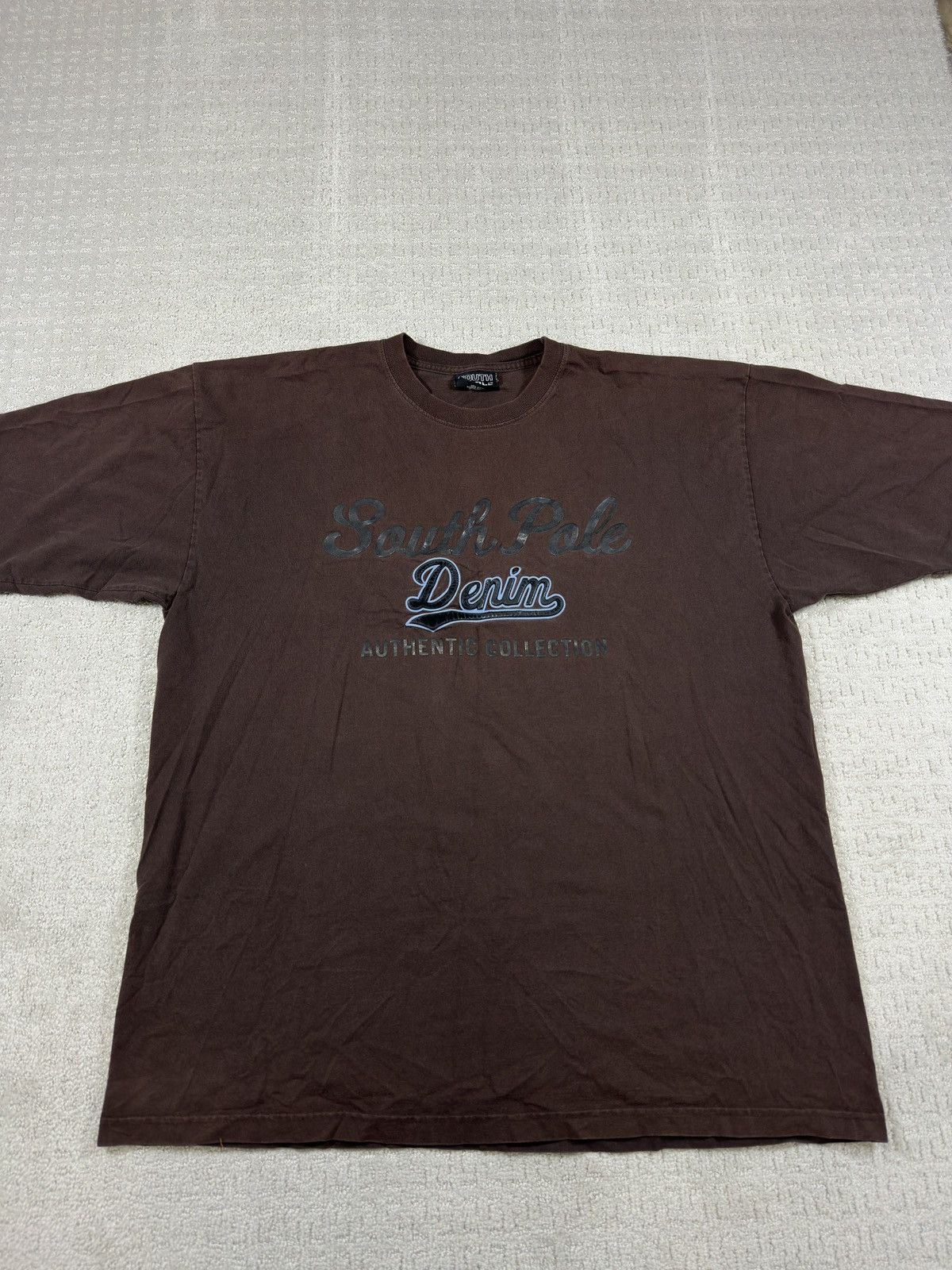 Southpole Y2K brown South Pole denim T-shirt Size US XXL / EU 58 / 5 - 1 Thumbnail