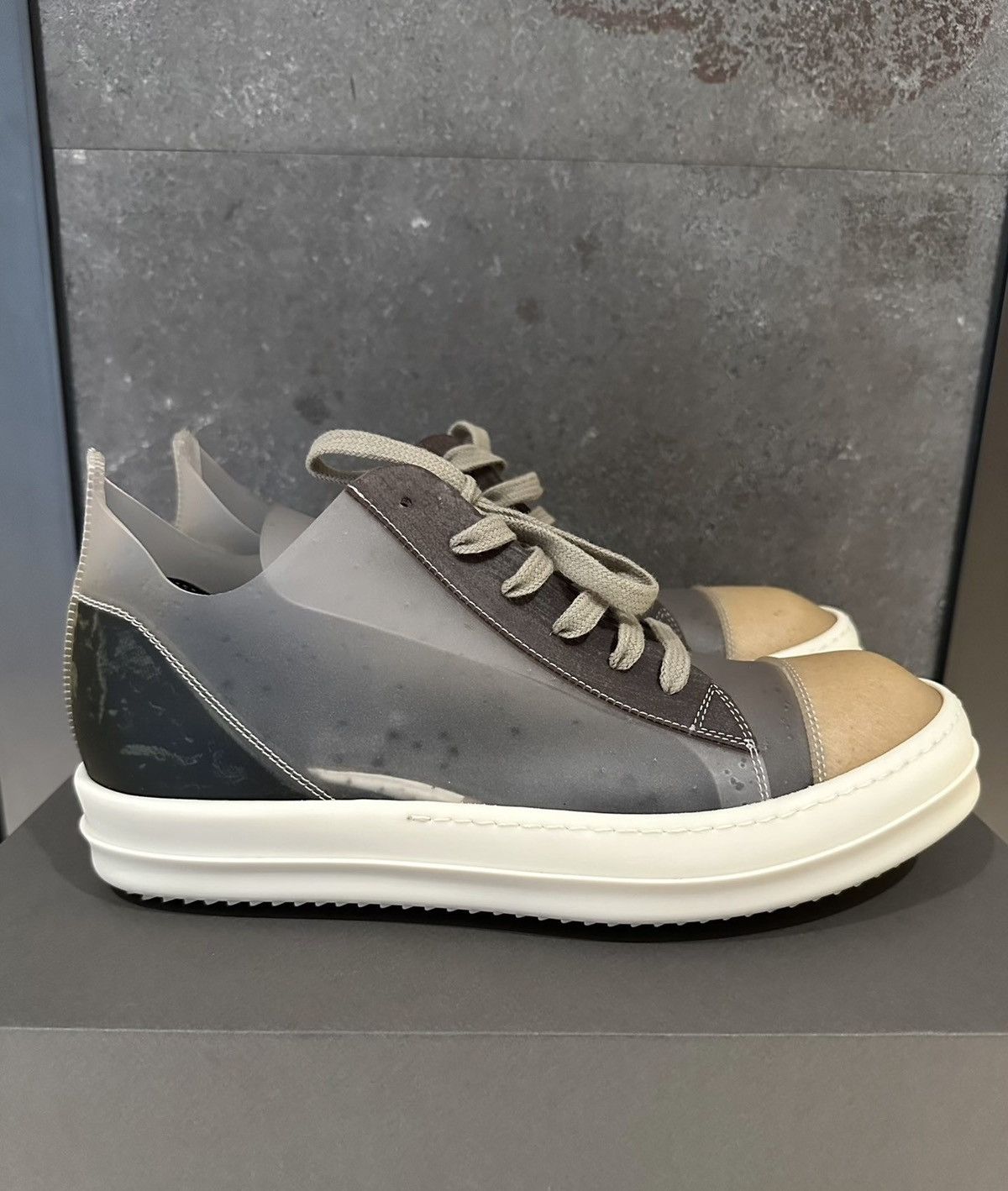 Rick Owens Rick Owens mainline Ghost transparent low-top sneakers Size US 8.5 / EU 41-42 - 4 Thumbnail