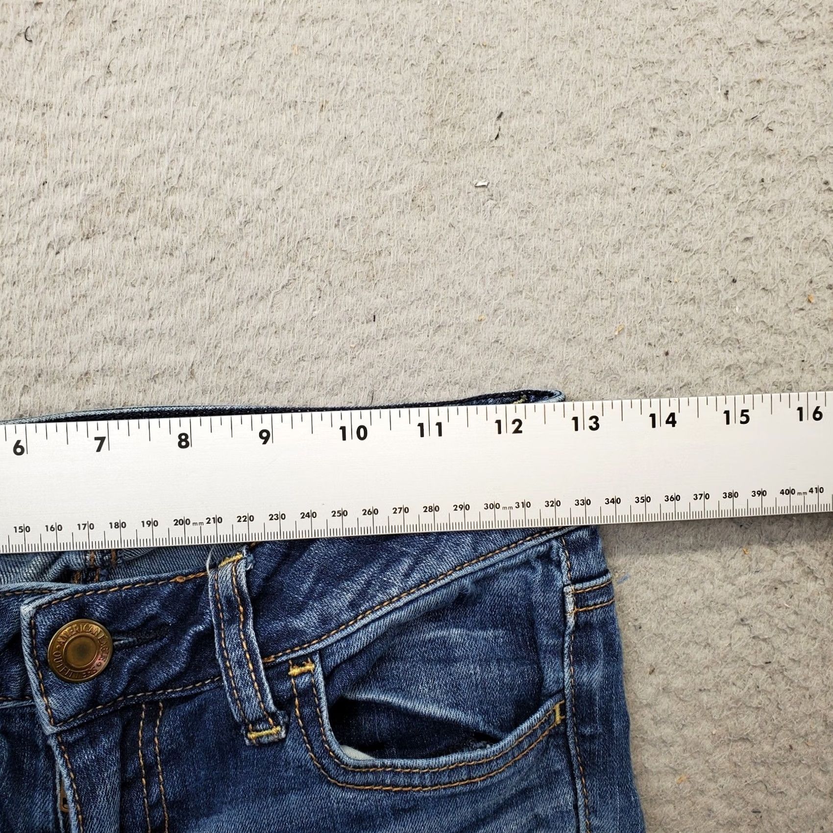 American Eagle Outfitters American Eagle Outfitters Jeans Women Size 0 Jegging Navy Blue Stretch Denim 5-Pocket Regular Fit Size 25" / US 0 / IT 36 - 5 Thumbnail