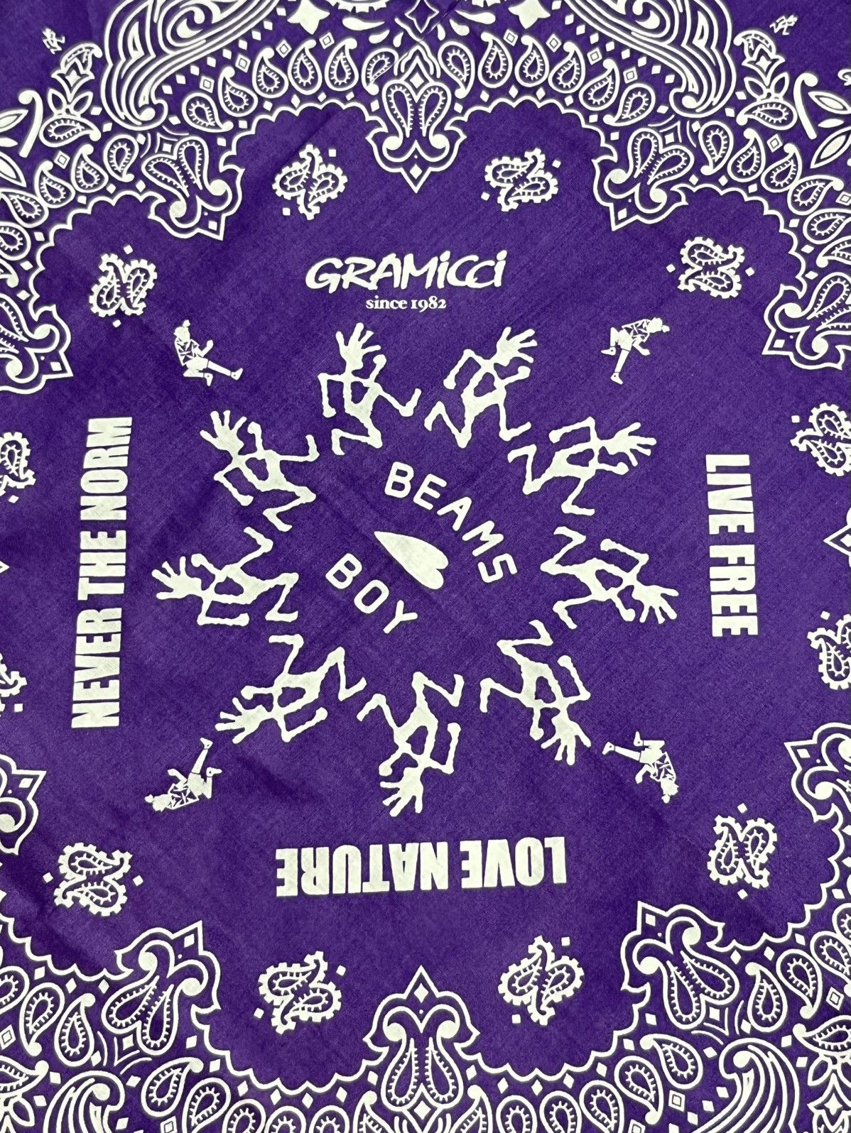 Gramicci Ultra RARE! Vtg Gramicci x Beams Boy Paisley Bandana Japan Size ONE SIZE - 3 Thumbnail