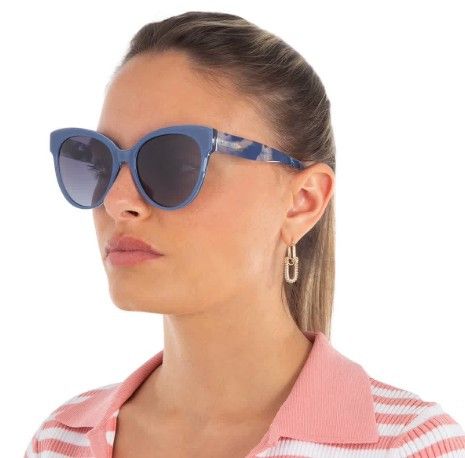 Kate Spade Kate Spade AUBRIELLA/G/S 0PJP 9 Sunglasses Blue Cat Eye Size ONE SIZE - 6 Thumbnail