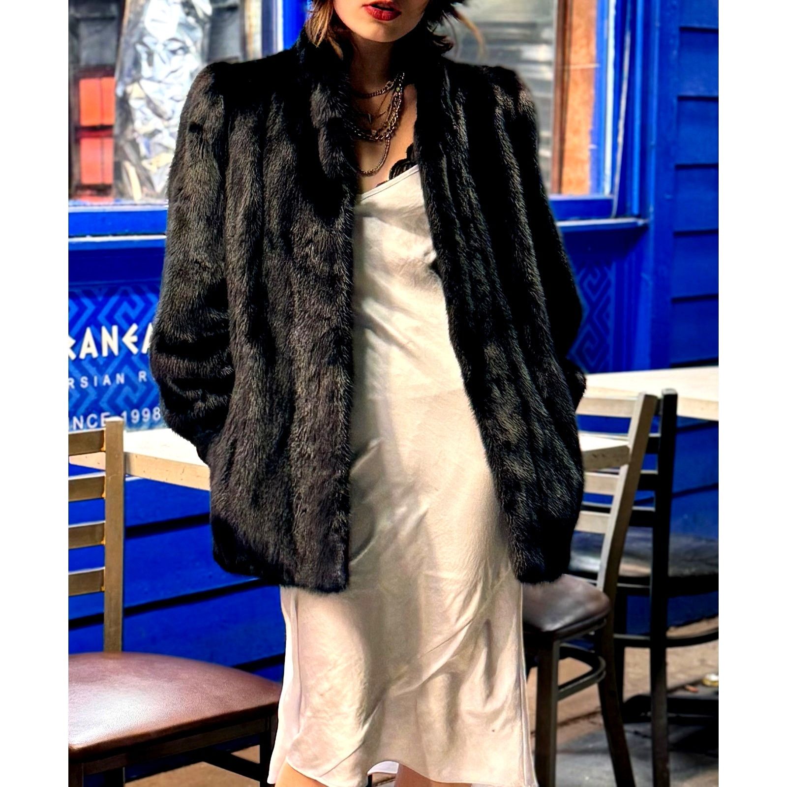 Vintage Vtg '70s Mint Zibeline Fur by "Zibelline Fur"- Rare Luxury Size M / US 6-8 / IT 42-44 - 1 Thumbnail