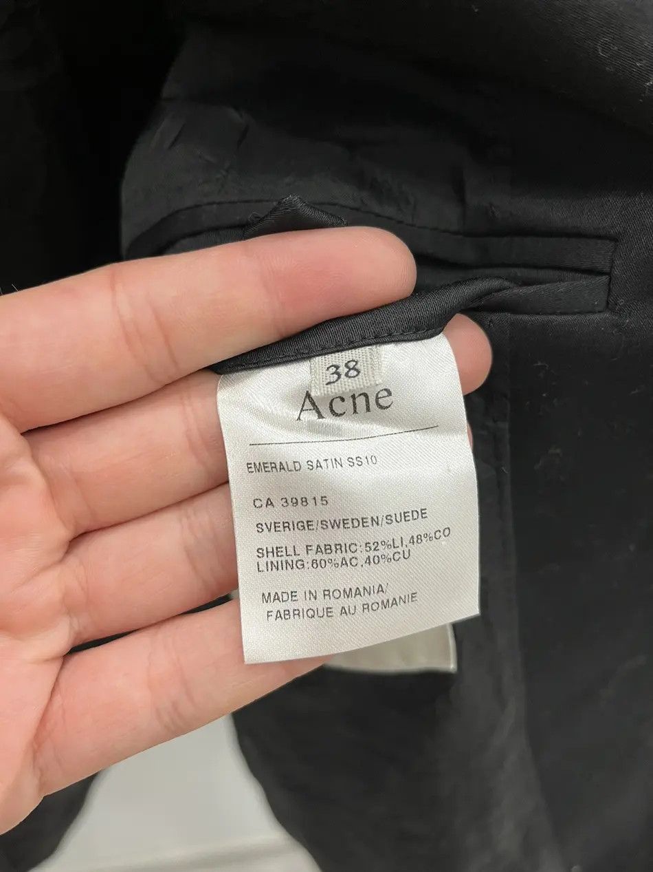 Acne Studios Acne Studios SS10 Black Blazer Size S / US 4 / IT 40 - 6 Thumbnail