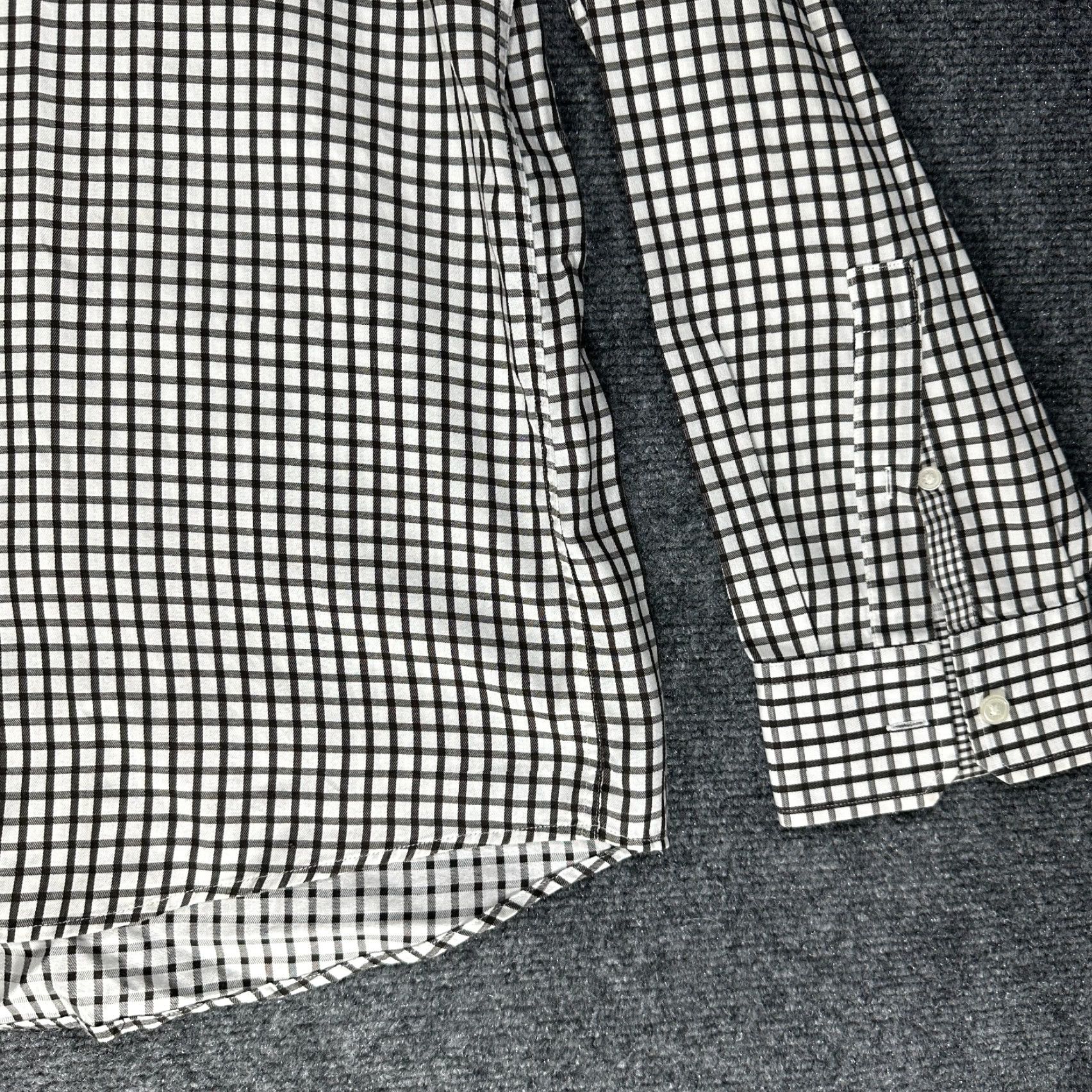 Michael Kors Michael Kors Shirt Mens XL Button-Up Brown White Check Cotton Long Sleeve Size US XL / EU 56 / 4 - 4 Thumbnail