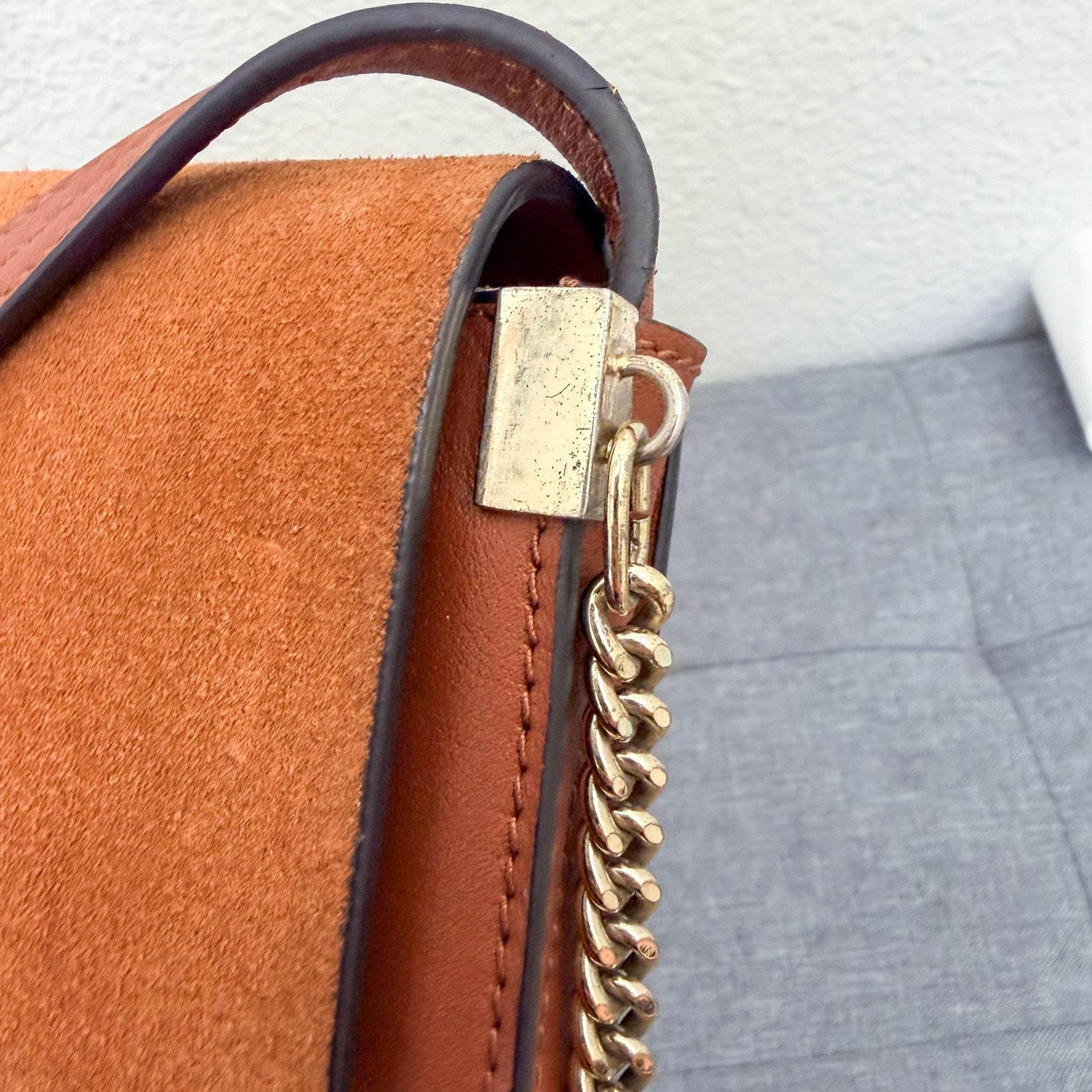 Chloe Authentic Chloe Faye Leather Suede Shoulder Bag Size ONE SIZE - 7 Thumbnail