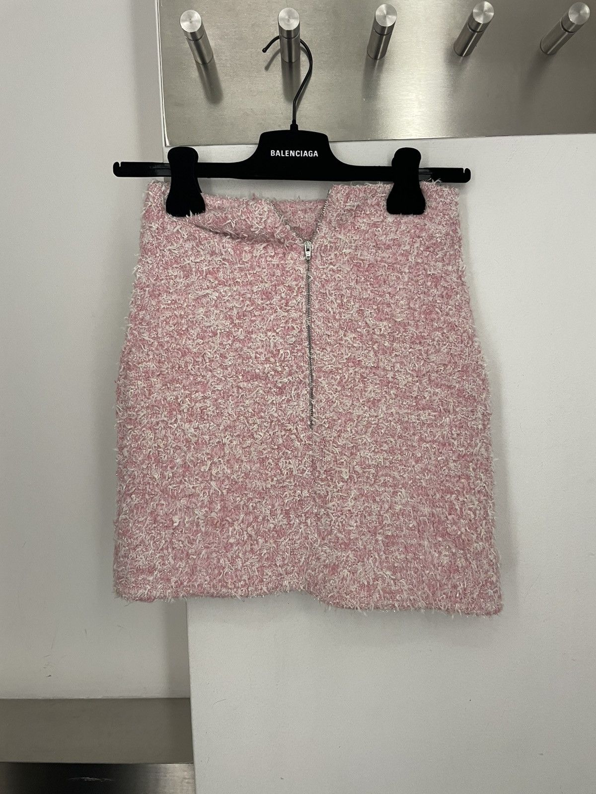 Balenciaga Tweed mini skirt Size 27" / US 4 / IT 40 - 2 Thumbnail