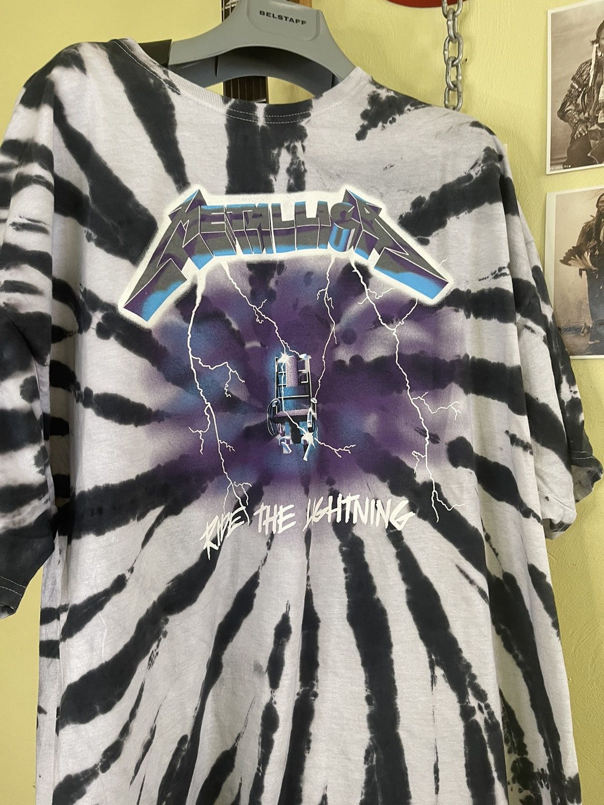 Metallica Metallica Ride The Lightening Tie Dye Band Tee T-Shirt Metal Size US XL / EU 56 / 4 - 3 Thumbnail