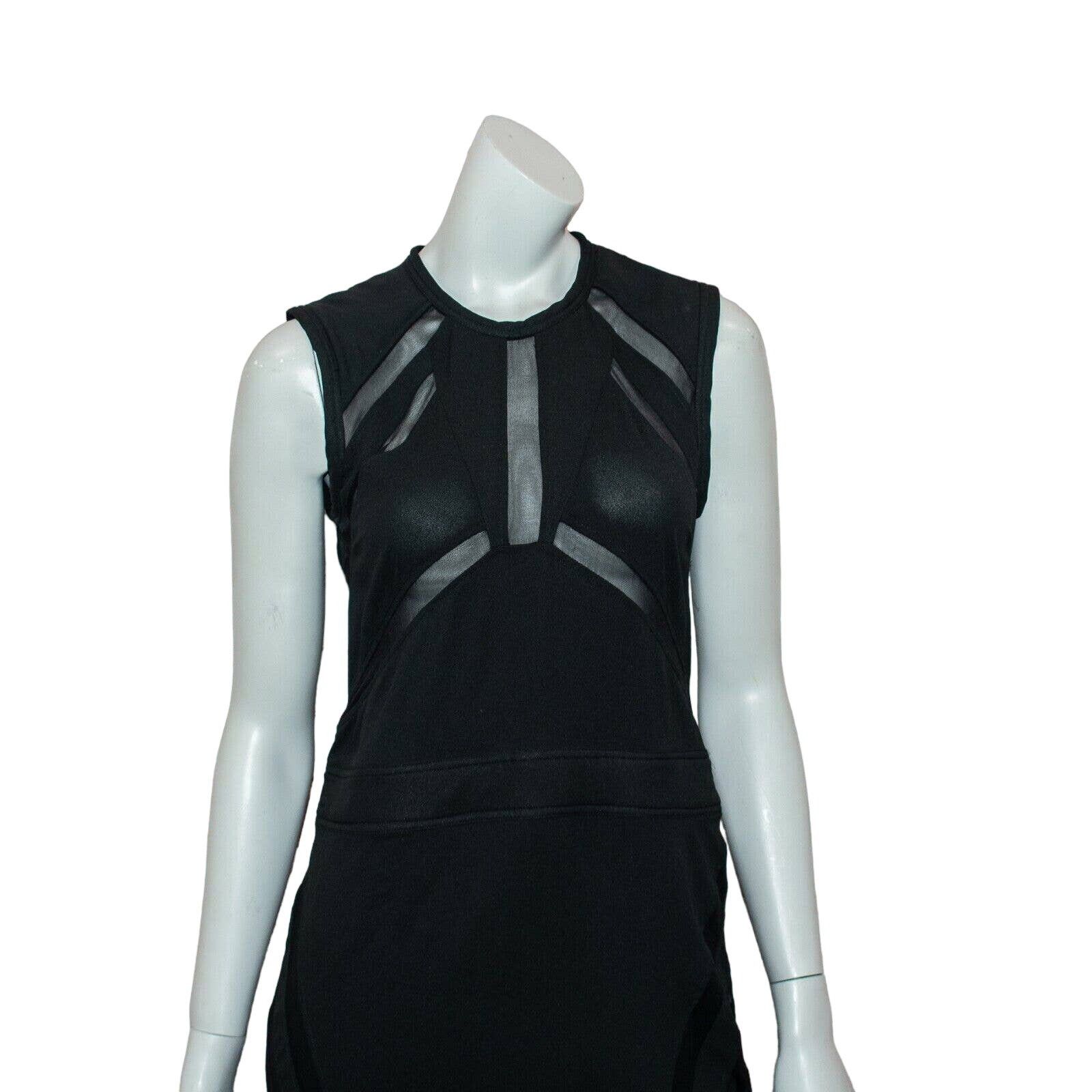 Iro IRO FLOOD Dress Sheath in Black Nior Sheer Panel Accents Size S / US 4 / IT 40 - 8 Thumbnail