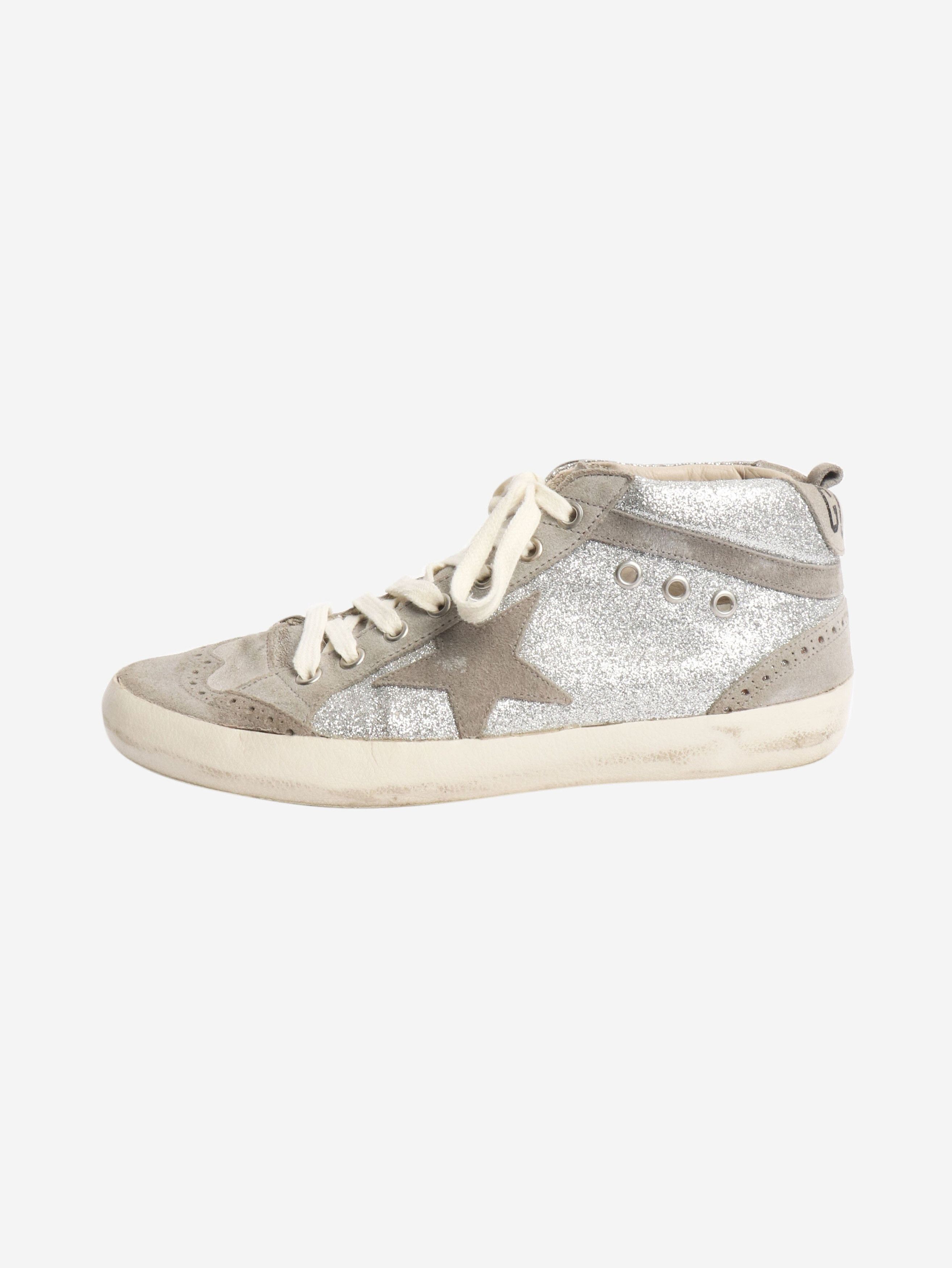 Other Silver glittery mid-rise trainers - EU 39 Size US 8 / IT 38 - 1 Thumbnail