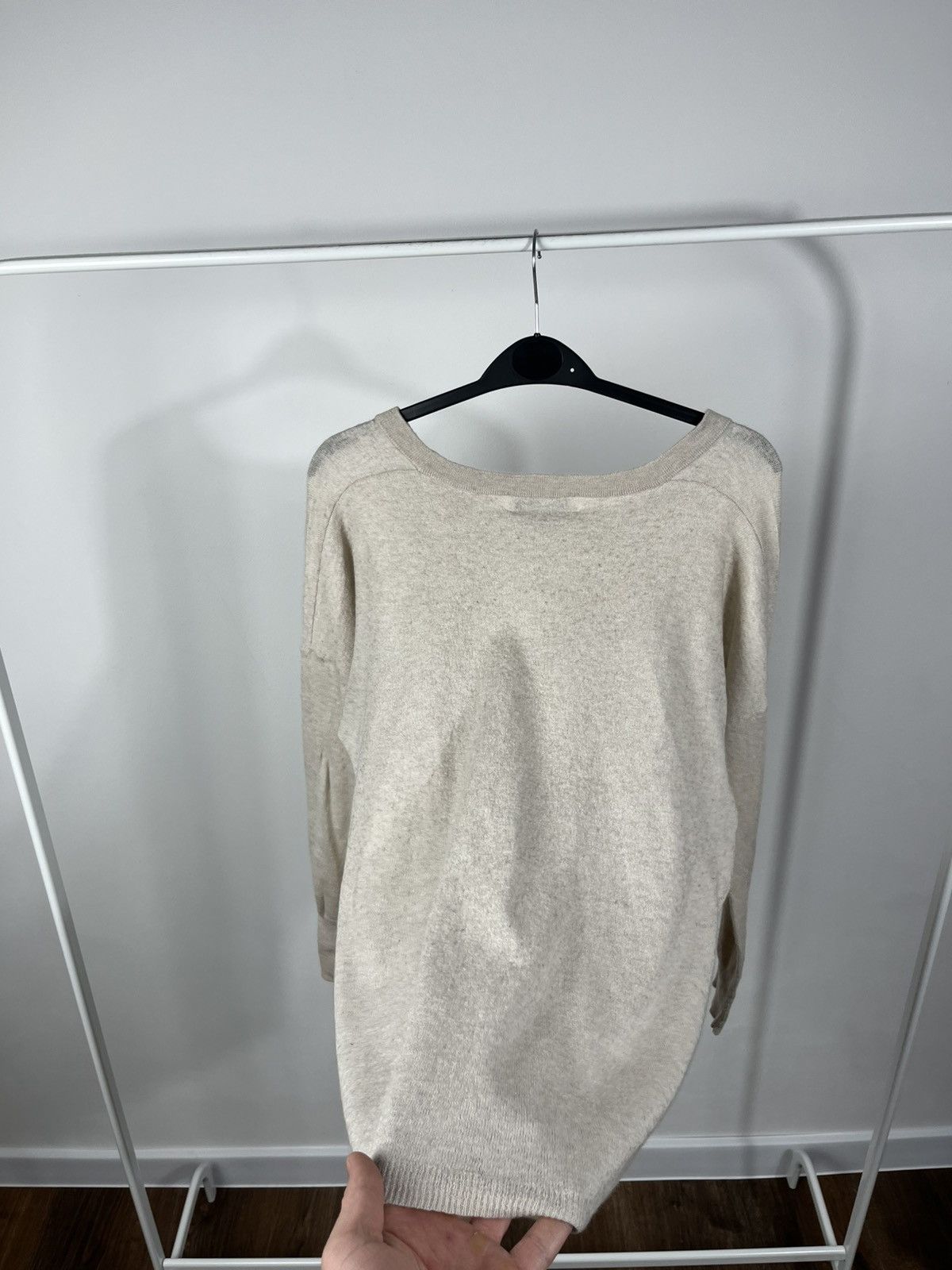 Allude Allude Cashmere Knit Sweater Beige Size L Size L / US 10 / IT 46 - 14 Thumbnail