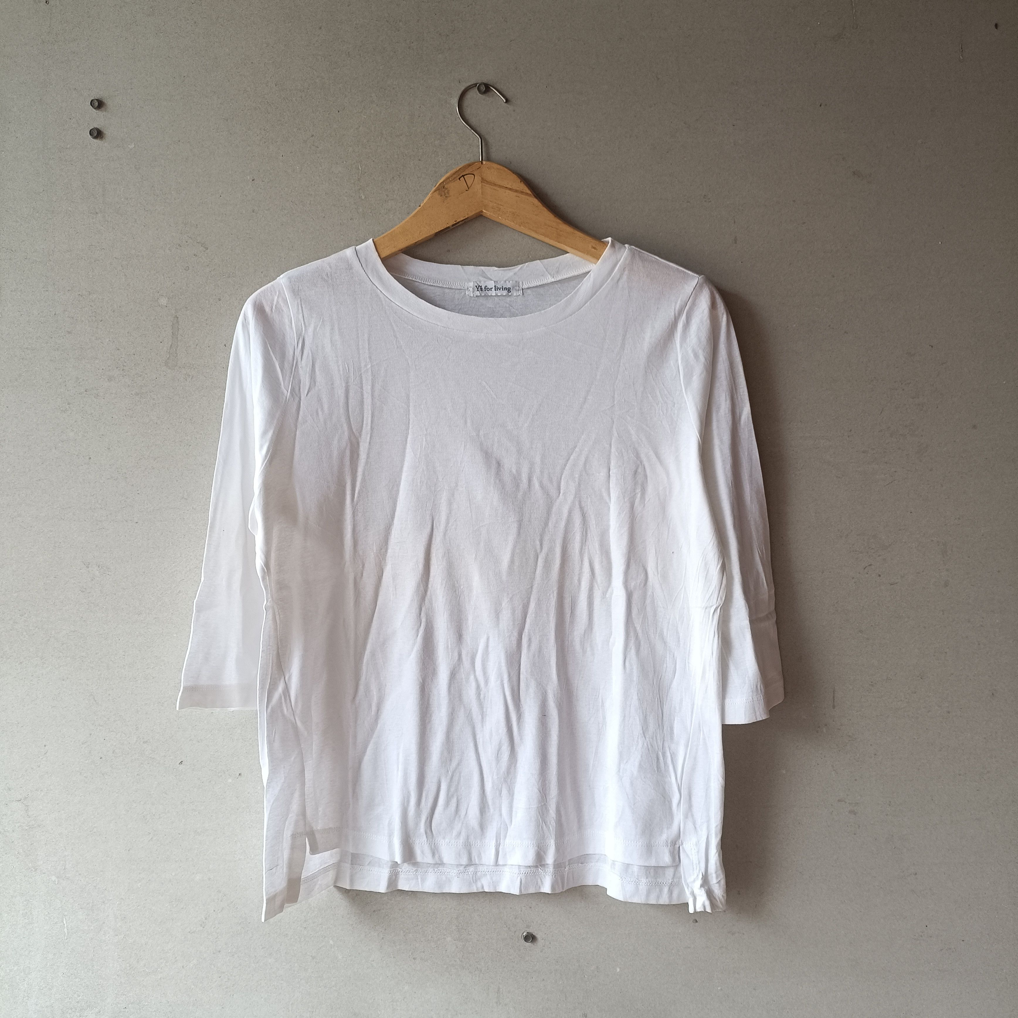 Yohji Yamamoto Y's For Living Ys Raglan White Basic Size US M / EU 48-50 / 2 - 1 Thumbnail