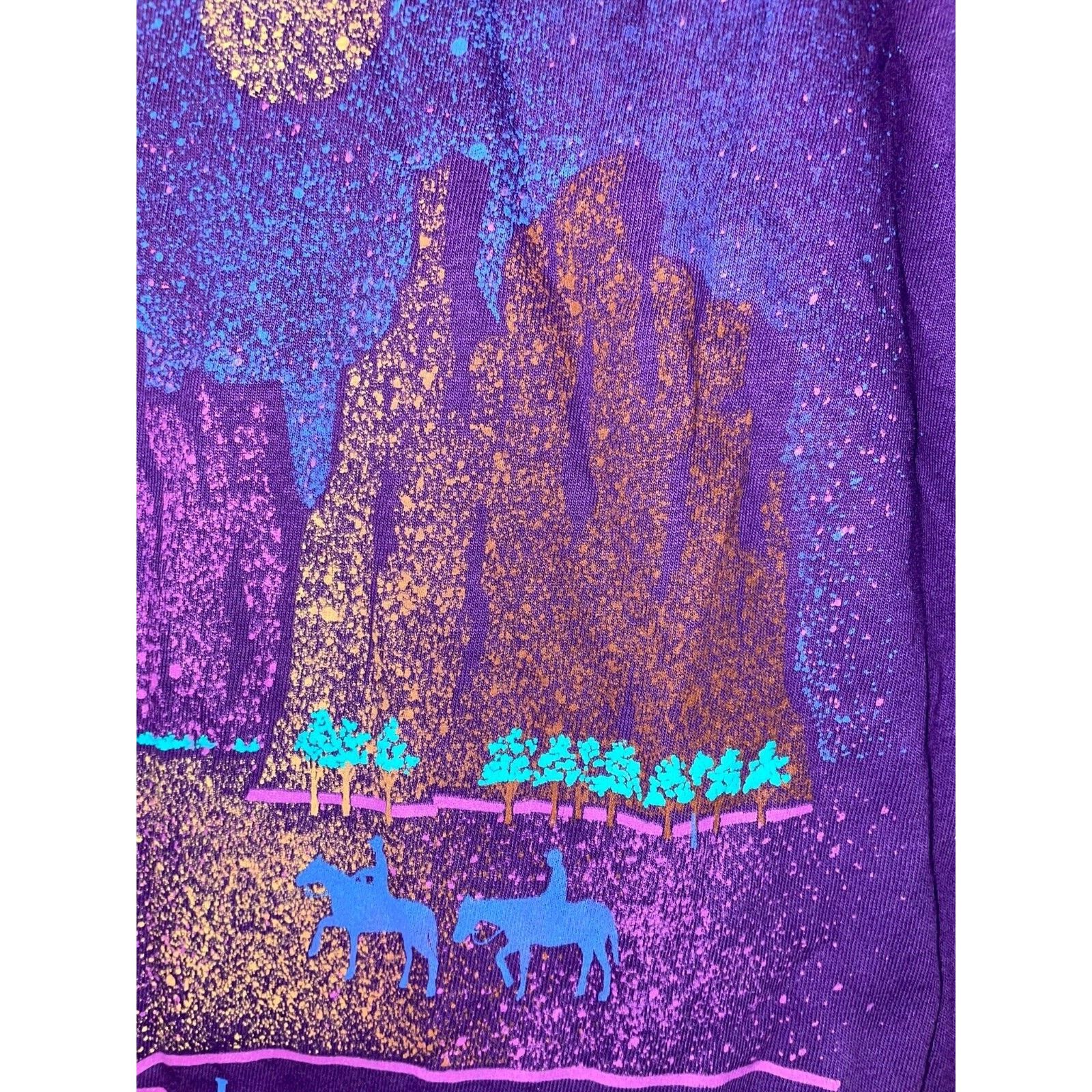 Jerzees Vintage Zion National Park Shirt Horseback Nature VTG 90s M Size US M / EU 48-50 / 2 - 3 Thumbnail