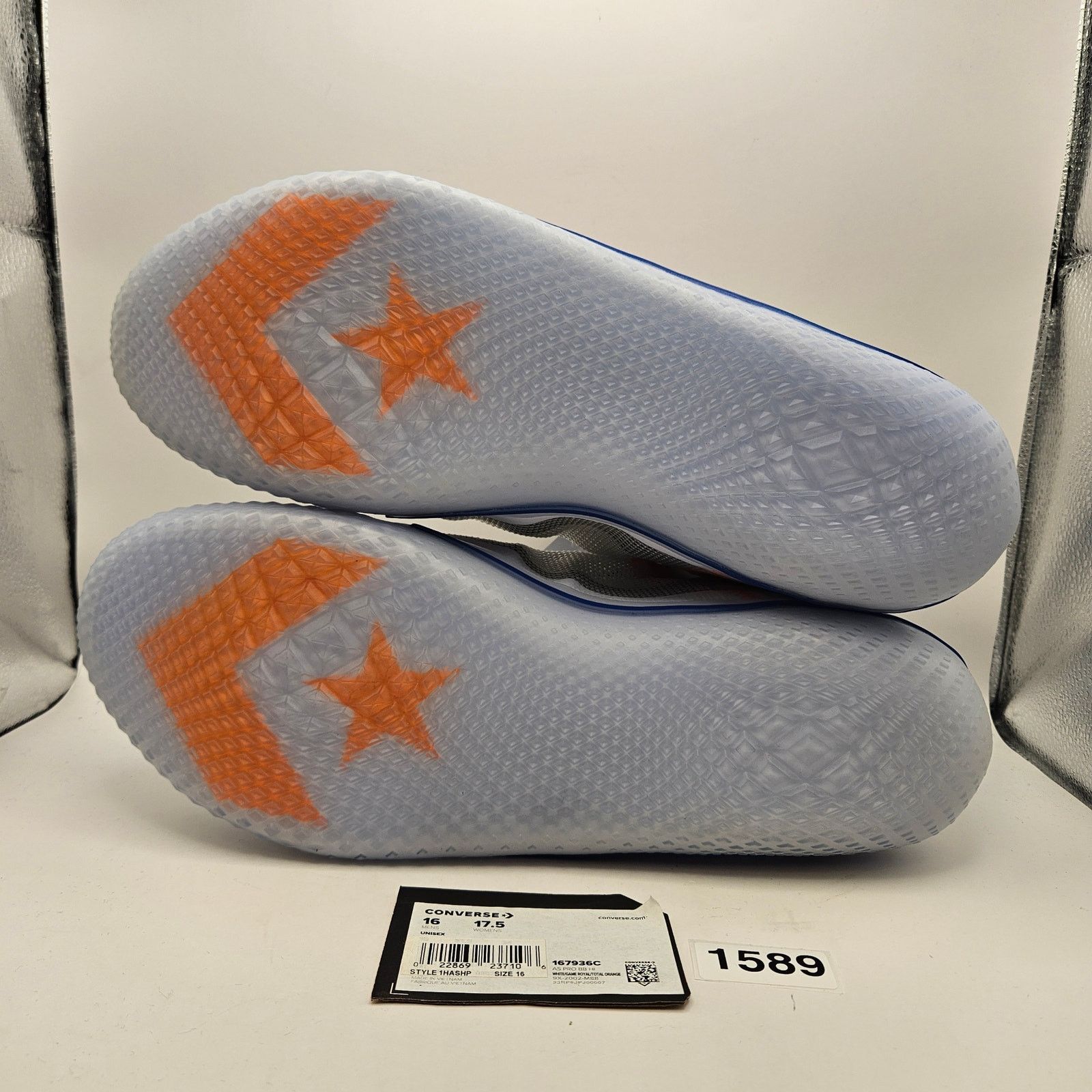 Converse CONVERSE MEN'S 16 ALL STAR PRO BB HIGH SOLSTICE WHITE ROYAL Size US 15 / EU 48 - 5 Thumbnail