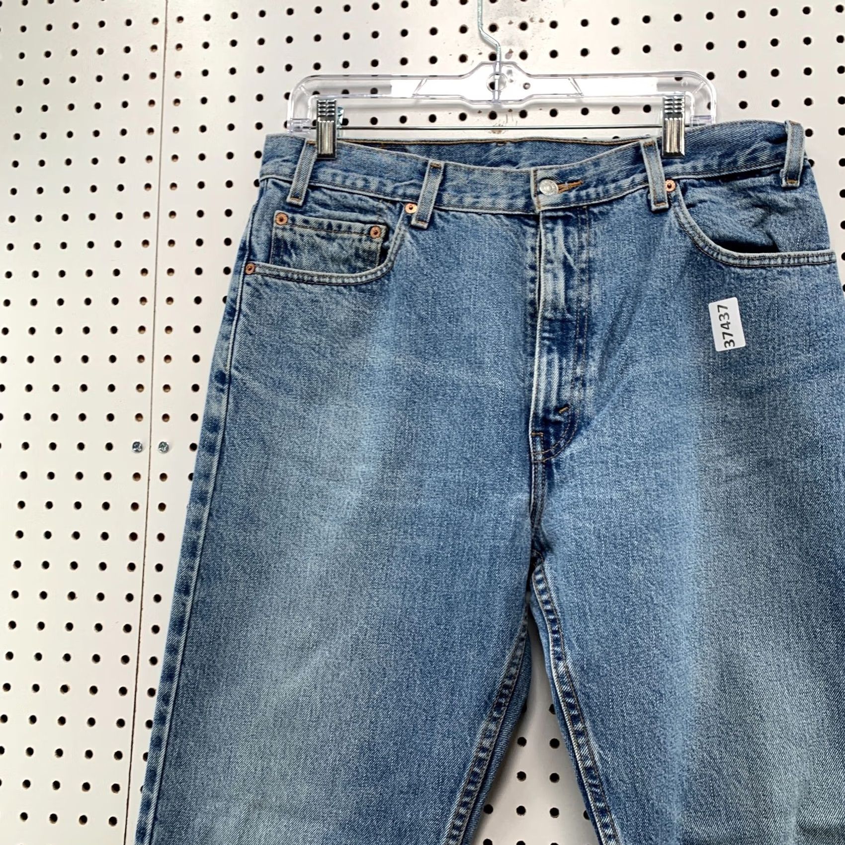 Levi's VINTAGE Levi's 505 Jeans Mens 34x30 Straight Regular Blue Denim 34x30 Inseam 30in Levis 500 Series Size US 34 / EU 50 - 4 Thumbnail