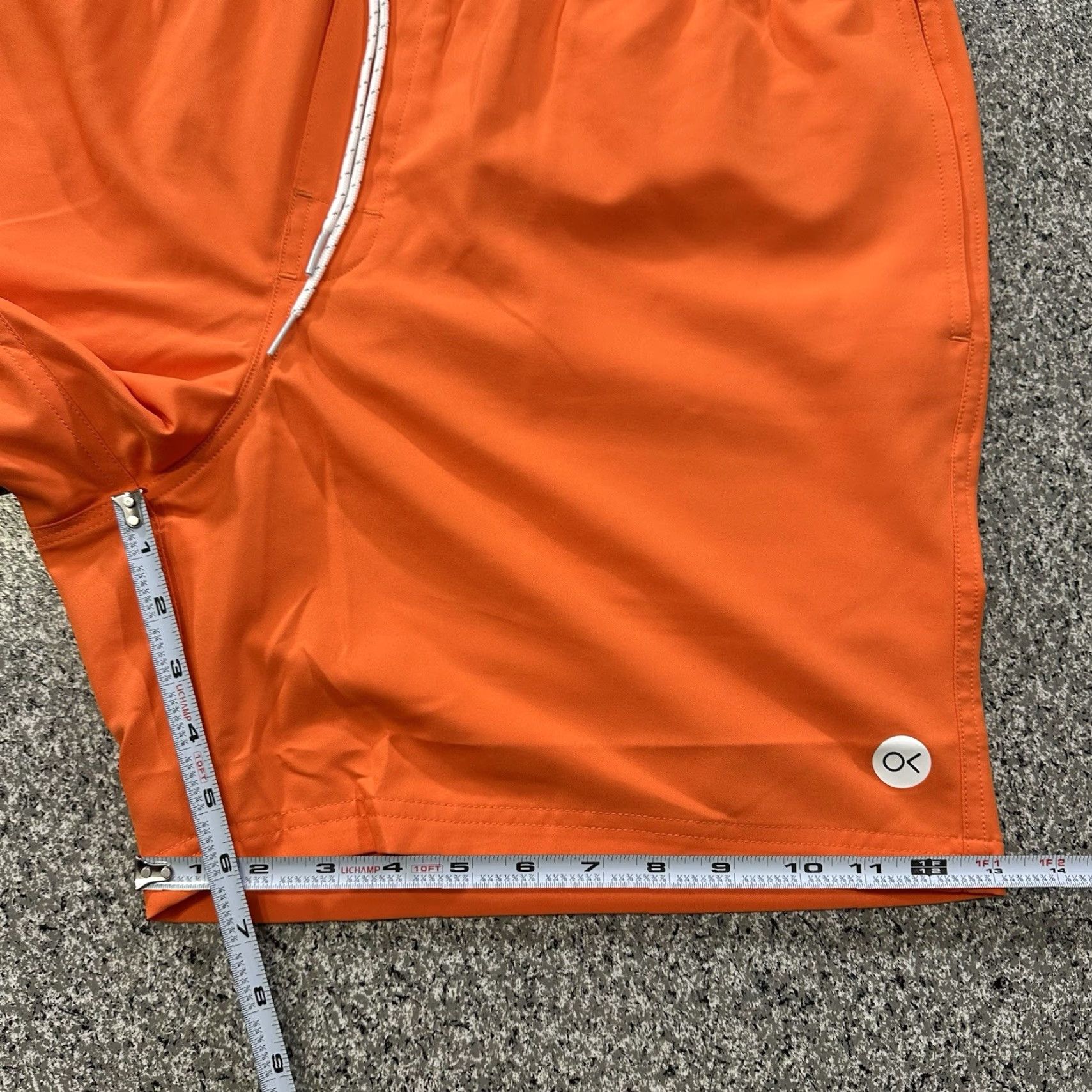Outerknown Outerknown Nomadic Sports Shorts XL Mens Orange 7” Trunk Drawstring Pockets Lined Android? Size US 36 / EU 52 - 8 Thumbnail