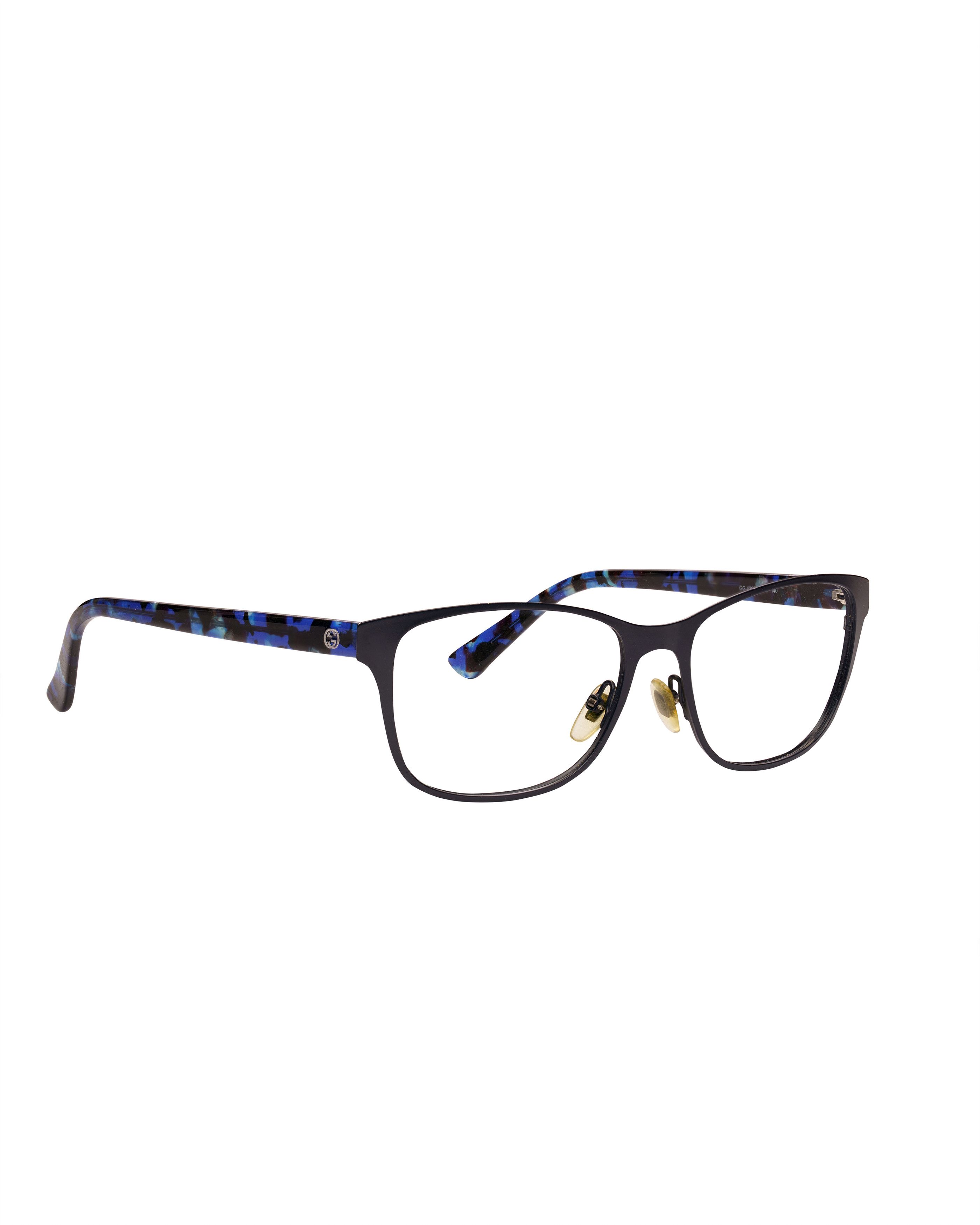 Gucci Gucci '00s Blue Classic Wayfarer Glasses Size ONE SIZE - 1 Thumbnail