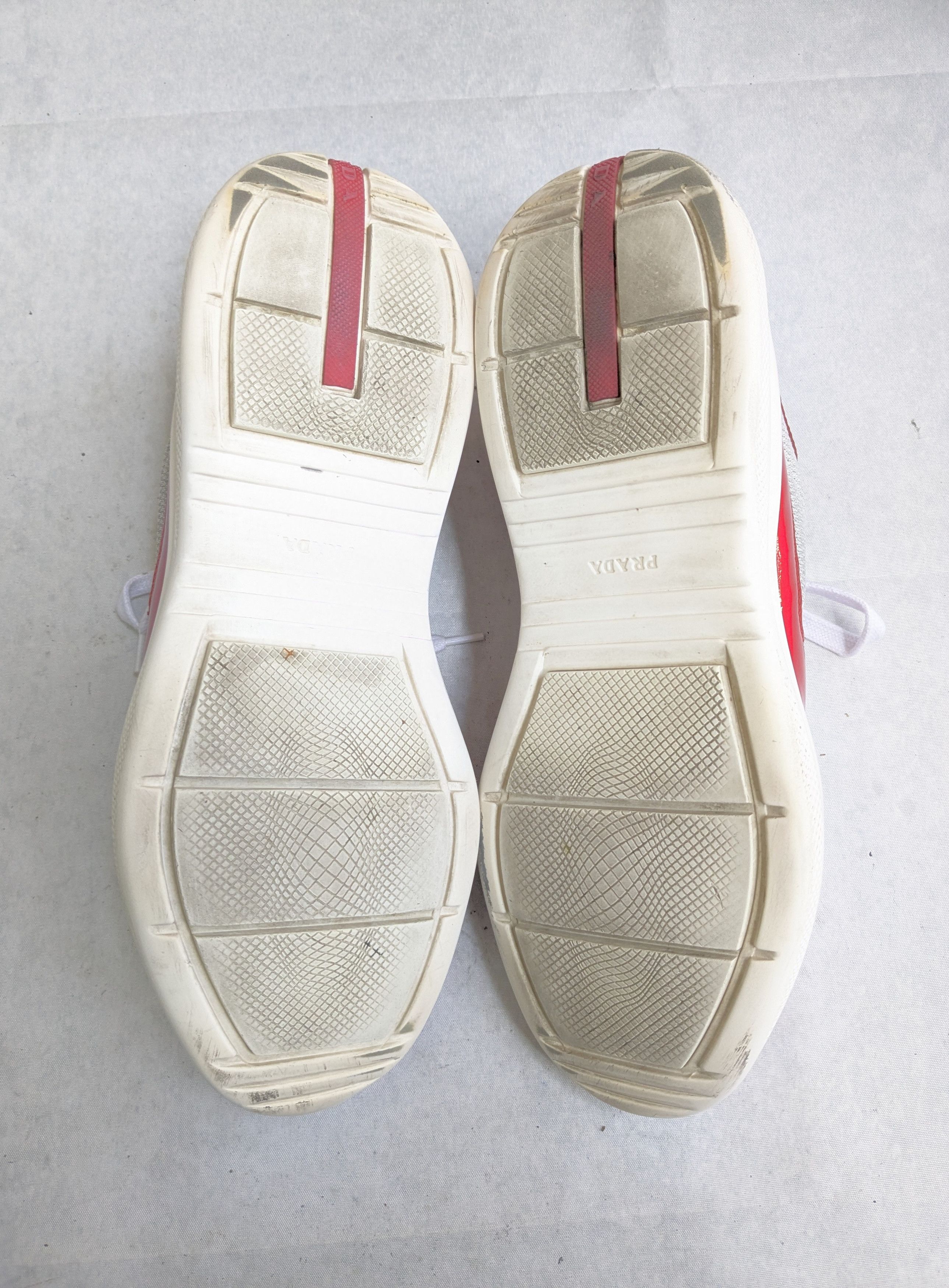 Prada Prada America's Cup Red Patent Leather 11 Low Silver Size US 11 / EU 44 - 14 Thumbnail