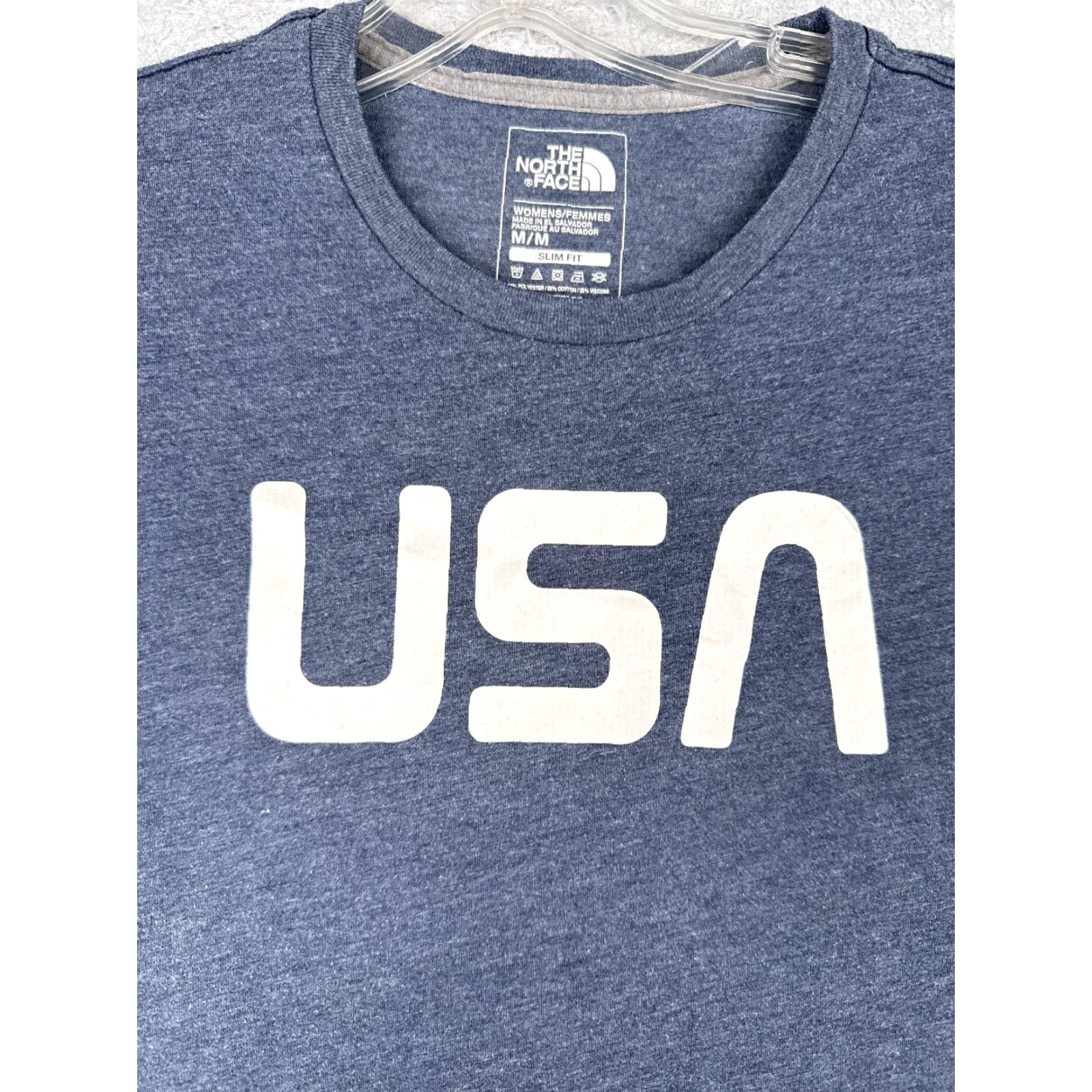 The North Face The North Face Shirt Women Medium Blue Crew Short Sleeve Slim Cotton Blend USA Size M / US 6-8 / IT 42-44 - 6 Thumbnail