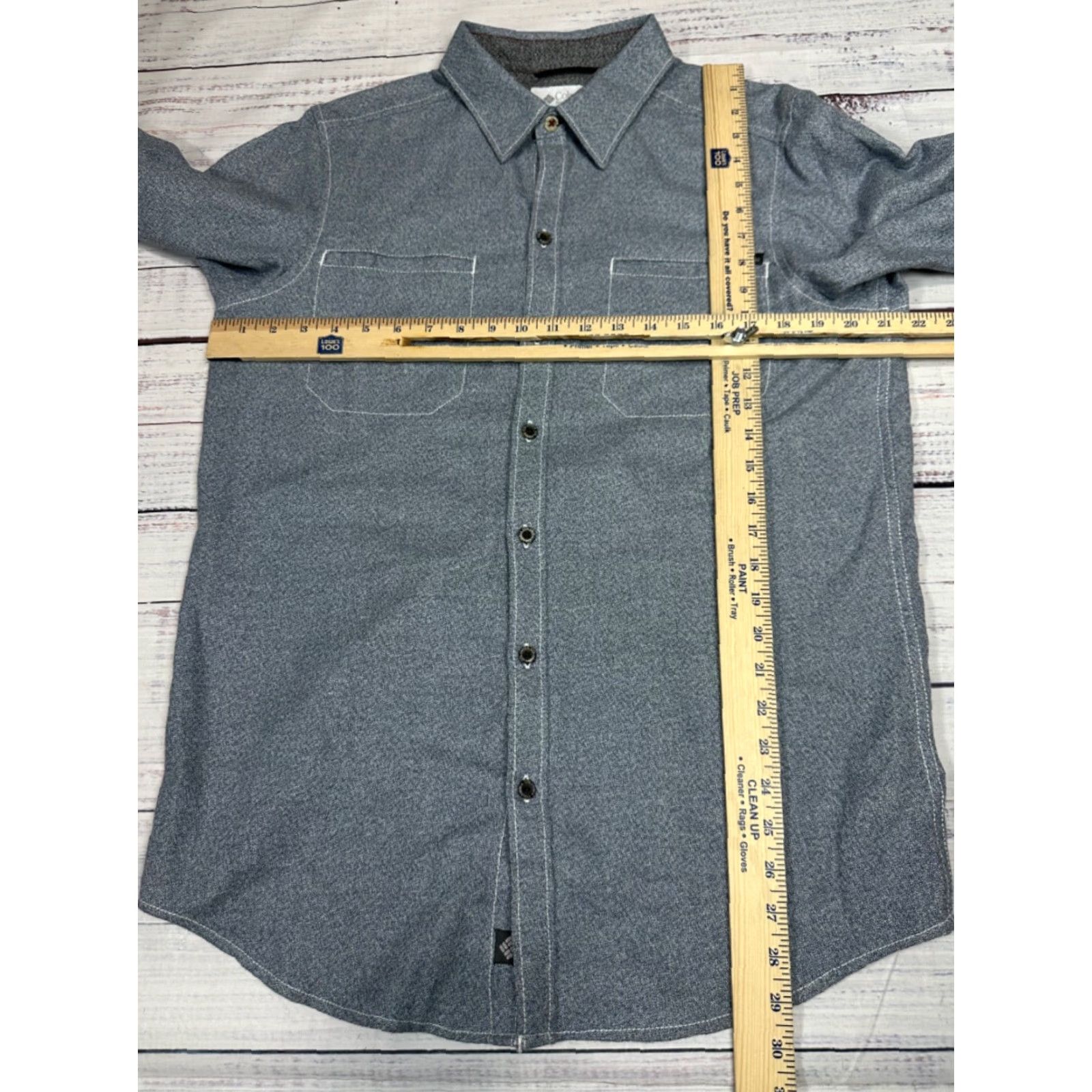 Vintage Columbia Mens Button-Up Long Sleeve Shirt M Blue 100% Cotton Collared Shirt Size US M / EU 48-50 / 2 - 2 Thumbnail