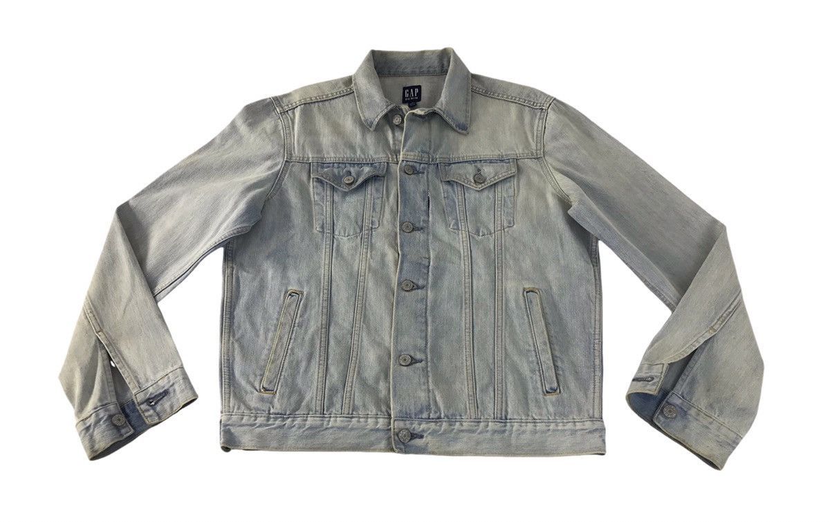 Gap × Vintage Vintage Gap Est1969 Denim Jacket Faded Colour Jeans Size US L / EU 52-54 / 3 - 1 Thumbnail
