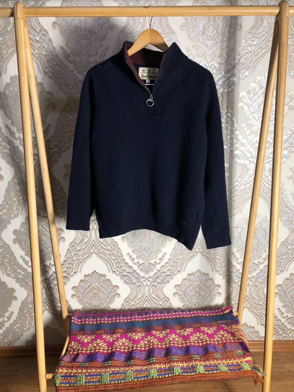 Barbour × Vintage VERY RARE BARBOUR INTERNATIONAL WOOL SWEATER ENGLAND STYLE Size US XL / EU 56 / 4 - 1 Thumbnail