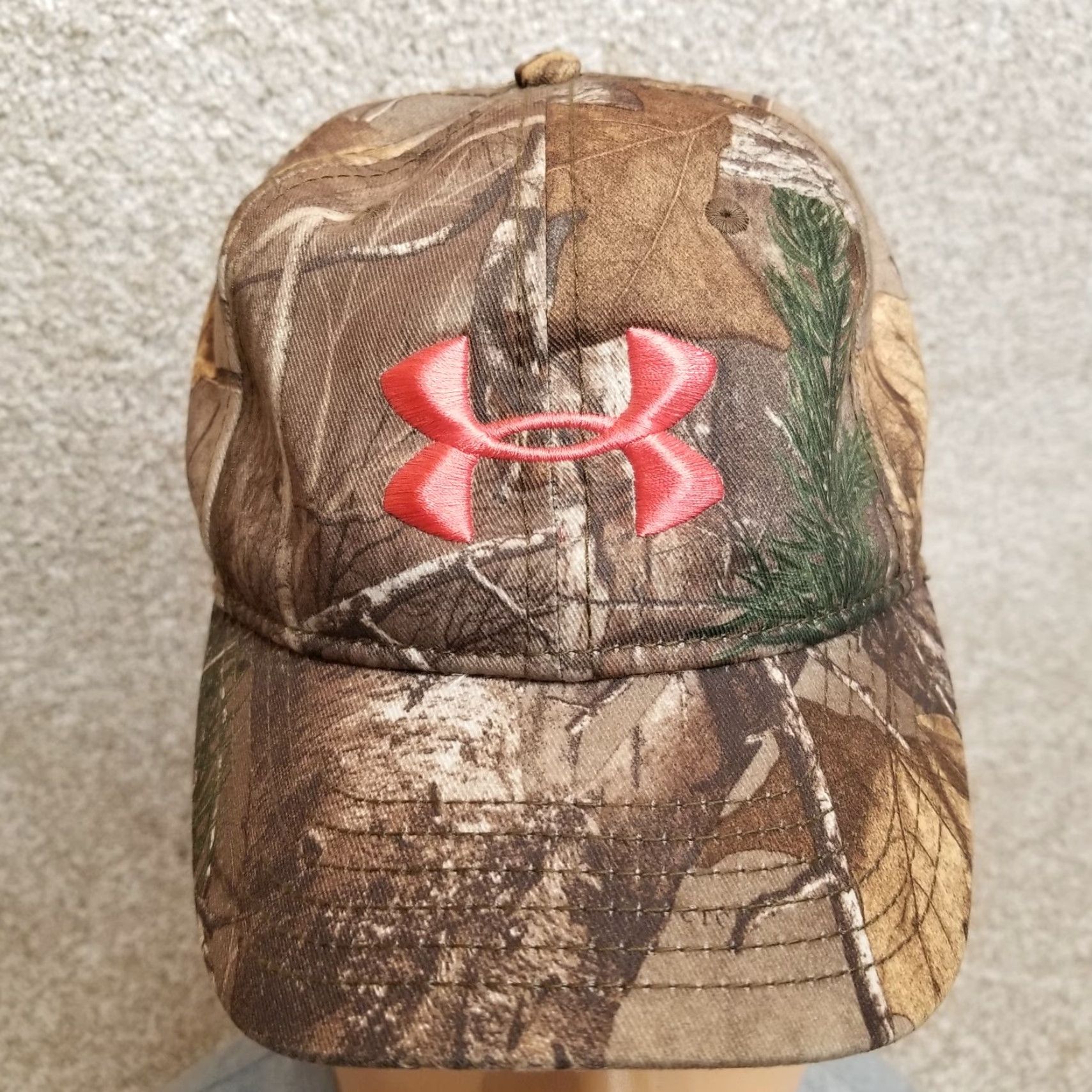 Under Armour Under Armour Camo Cap Hat Womens Brown Pink Logo Snap back Adjustable Hunting Cap Size ONE SIZE - 2 Thumbnail