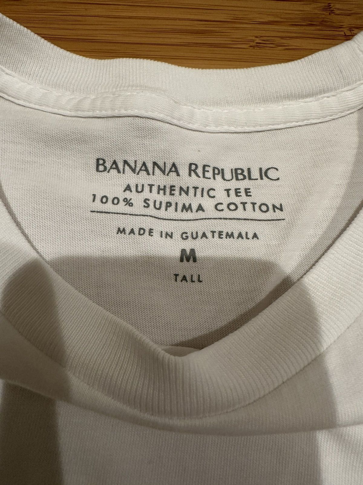 Banana Republic BANANA REPUBLIC AUTHENTIC SUPIMA® T-SHIRT Size Medium Tall Size US M / EU 48-50 / 2 - 3 Thumbnail