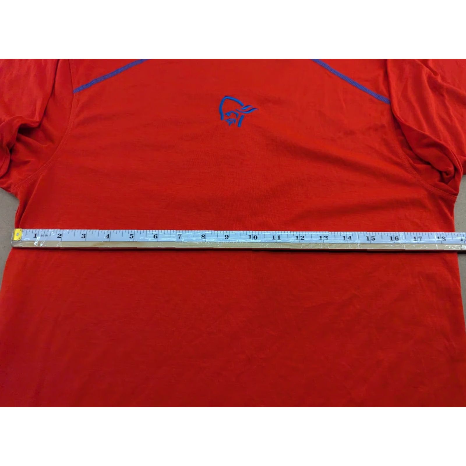 Vintage Norrona Falketind Long Sleeve Shirt Mens Small Pullover Outdoor Hiking Orange Solid Quick Dry Stretch Size US S / EU 44-46 / 1 - 5 Thumbnail