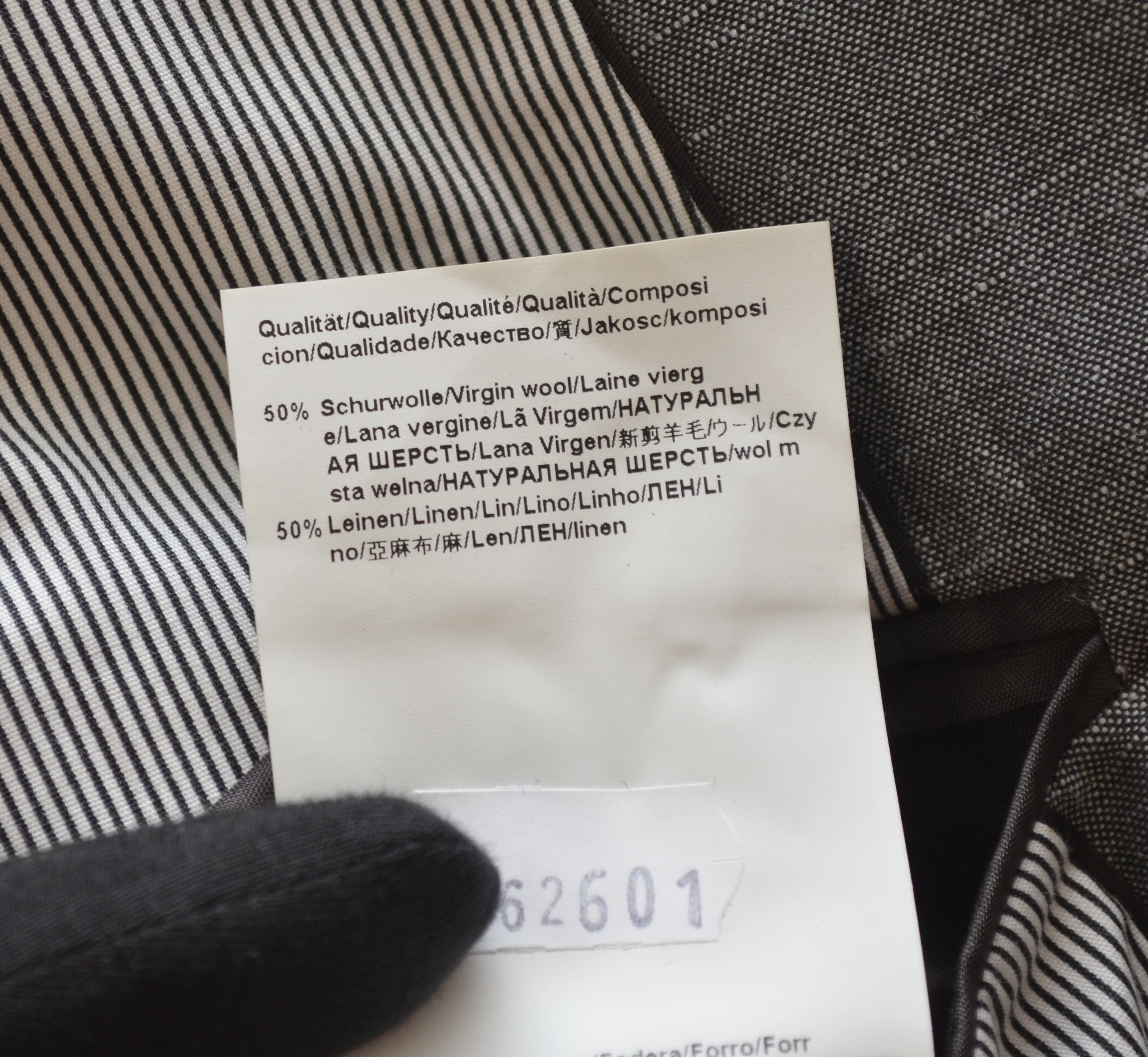 Hugo Boss HUGO BOSS Colombo Wool/Linen Grey Blazer Size EU52 US42 Size 42R - 12 Thumbnail