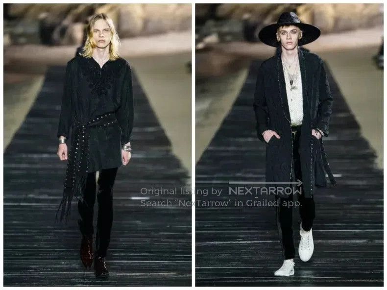 Hedi Slimane Saint Laurent SLP Black Velvet Casual Pants. Size US 30 / EU 46 - 8 Thumbnail