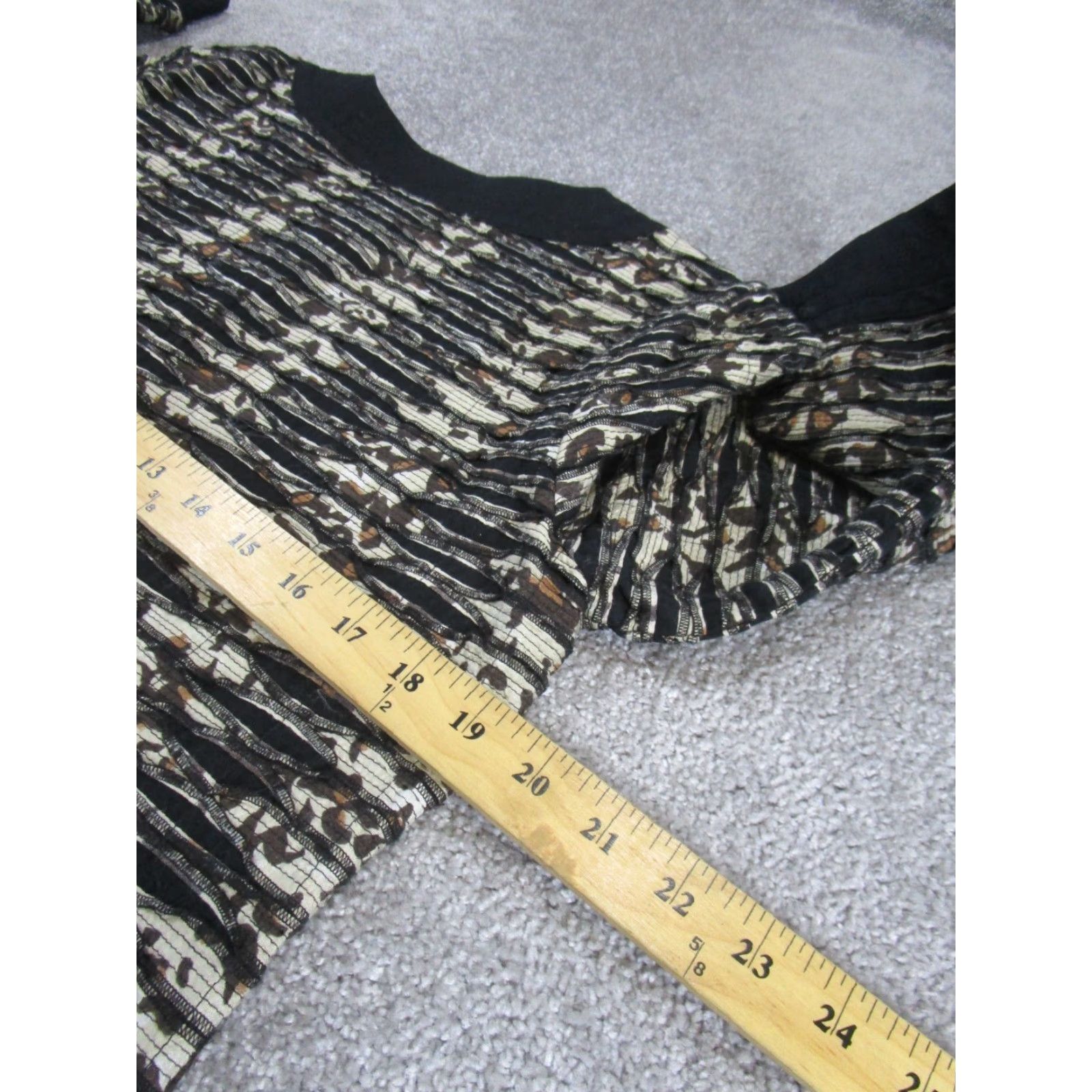 Vintage Chico's Jacket Womens Medium Black Striped Cotton Basic Jacket Regular Fit Size M / US 6-8 / IT 42-44 - 5 Thumbnail