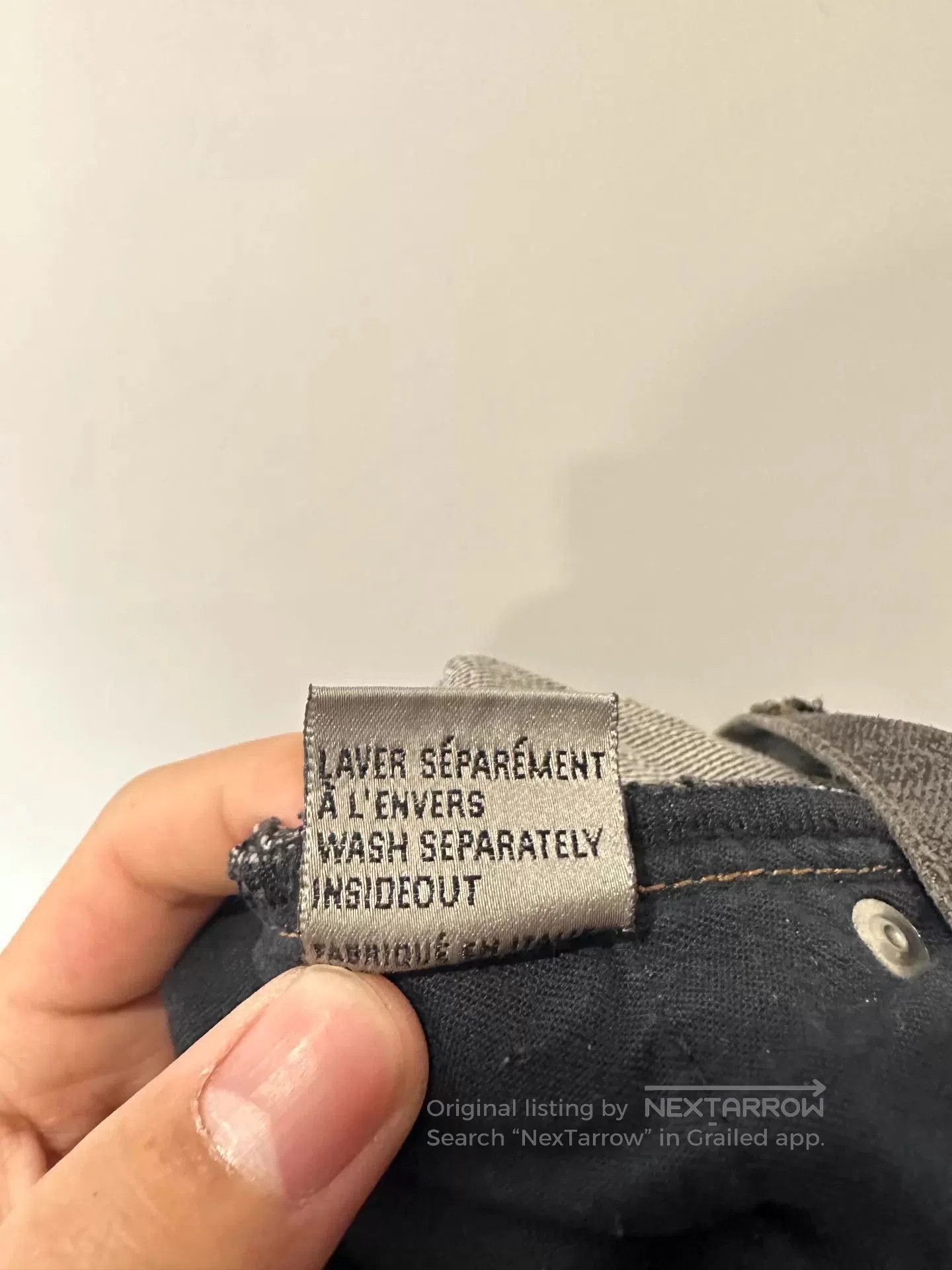 Dior Black Denim Pants Size 30. Size US 30 / EU 46 - 2 Thumbnail