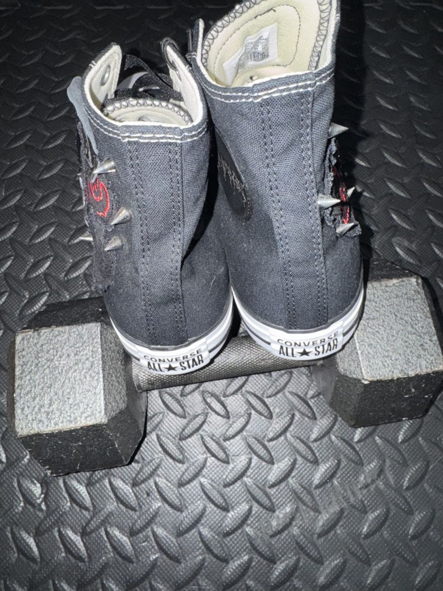 Revenge REVENGE X ACTUALHATE EYE PATCH STUDDED CONVERSE Size US 10 / EU 43 - 4 Thumbnail