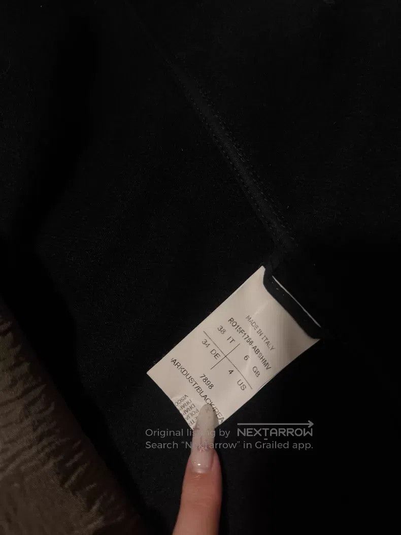 Rick Owens Rick Owens Black velvet cowhide woolen front and back silk Size XS / US 0-2 / IT 36-38 - 9 Thumbnail