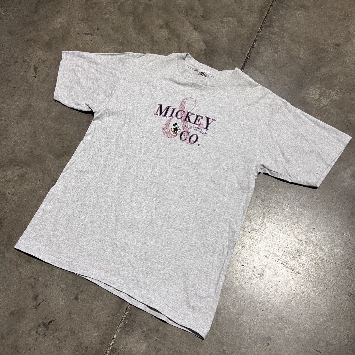 Mickey & Co. Vintage Mickey & Co Jeanswear T shirt Embroidered 90s USA Size US L / EU 52-54 / 3 - 2 Thumbnail