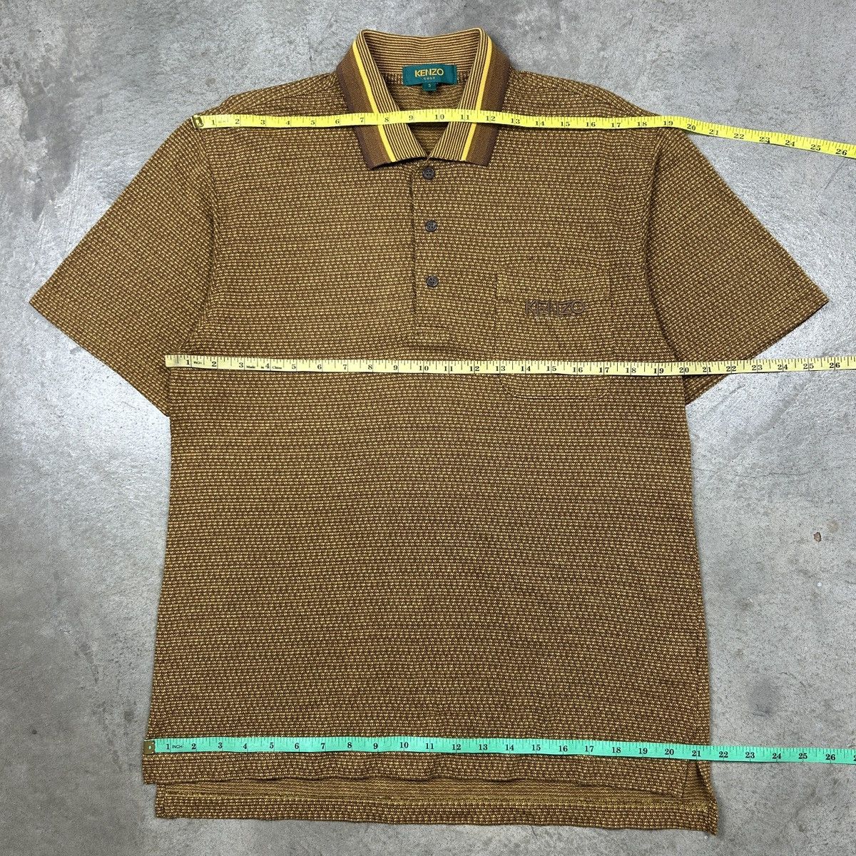 Kenzo × Vintage 1990s Kenzo Golf - Golden Polo Size US M / EU 48-50 / 2 - 11 Thumbnail
