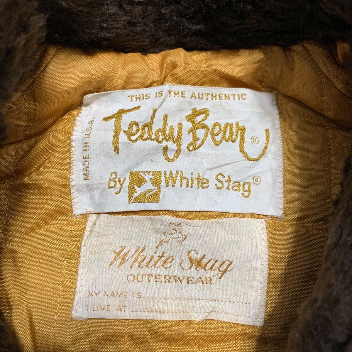 Vintage Vintage Teddy Bear By White Stag Fur Coat Size S / US 4 / IT 40 - 5 Thumbnail