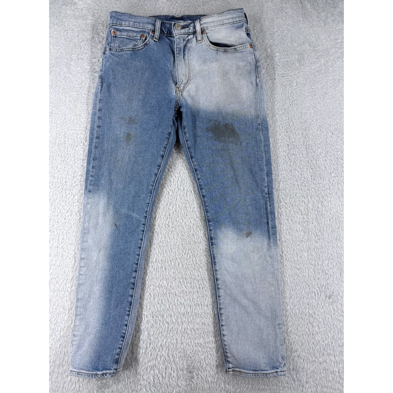 Levi's Levis 512 Jeans Denim Blue 29x27 32 5-Pocket Regular Cotton Stretch Distressed Vintage No? (Need to avoid N/A) Size US 32 / EU 48 - 2 Thumbnail